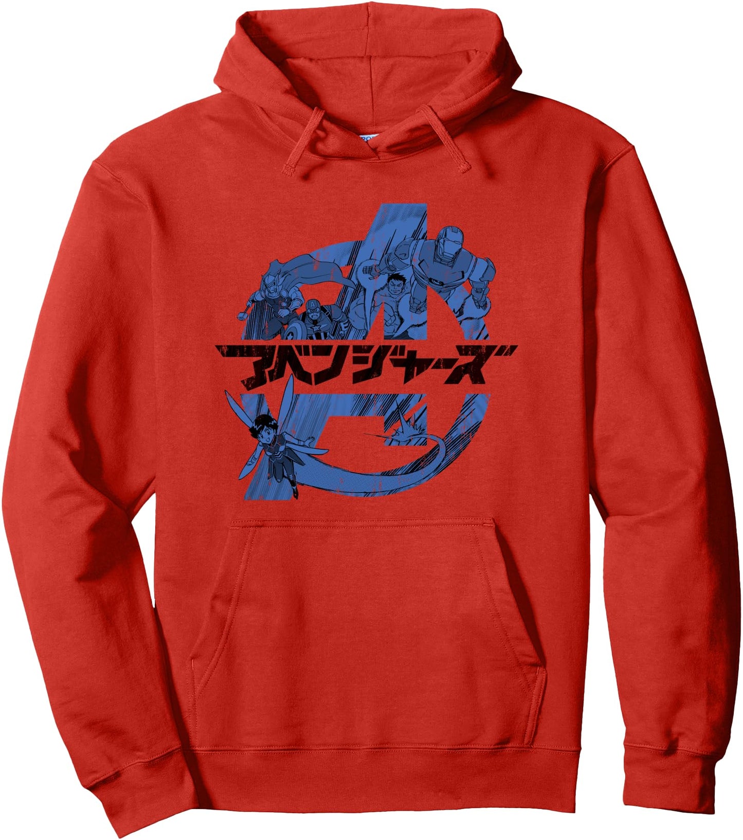 Marvel Avengers Manga Japanese Thor Iron Man Wasp Hulk Pullover Hoodie