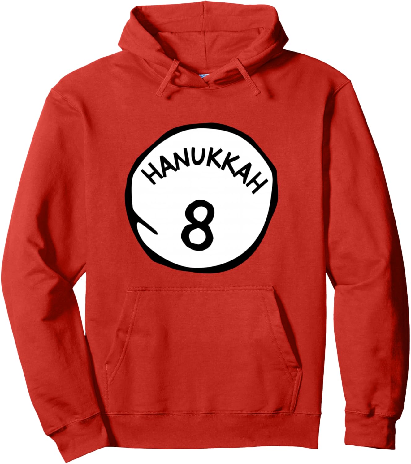 Jewish Hanukkah Eight Nights Eight Lights Chanukah Menorah Pullover Hoodie