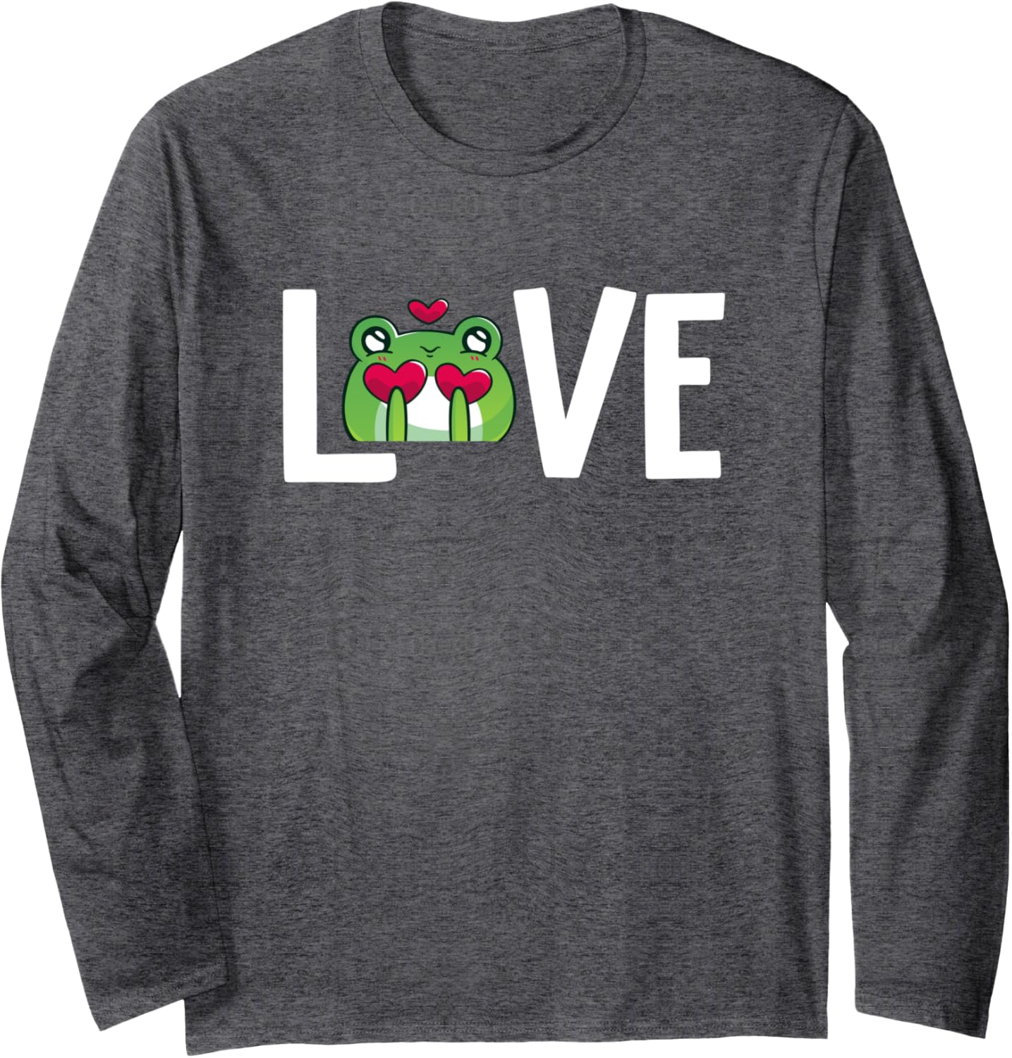 Valentine's Day LOVE KAWAII CHIBI FROG Long Sleeve