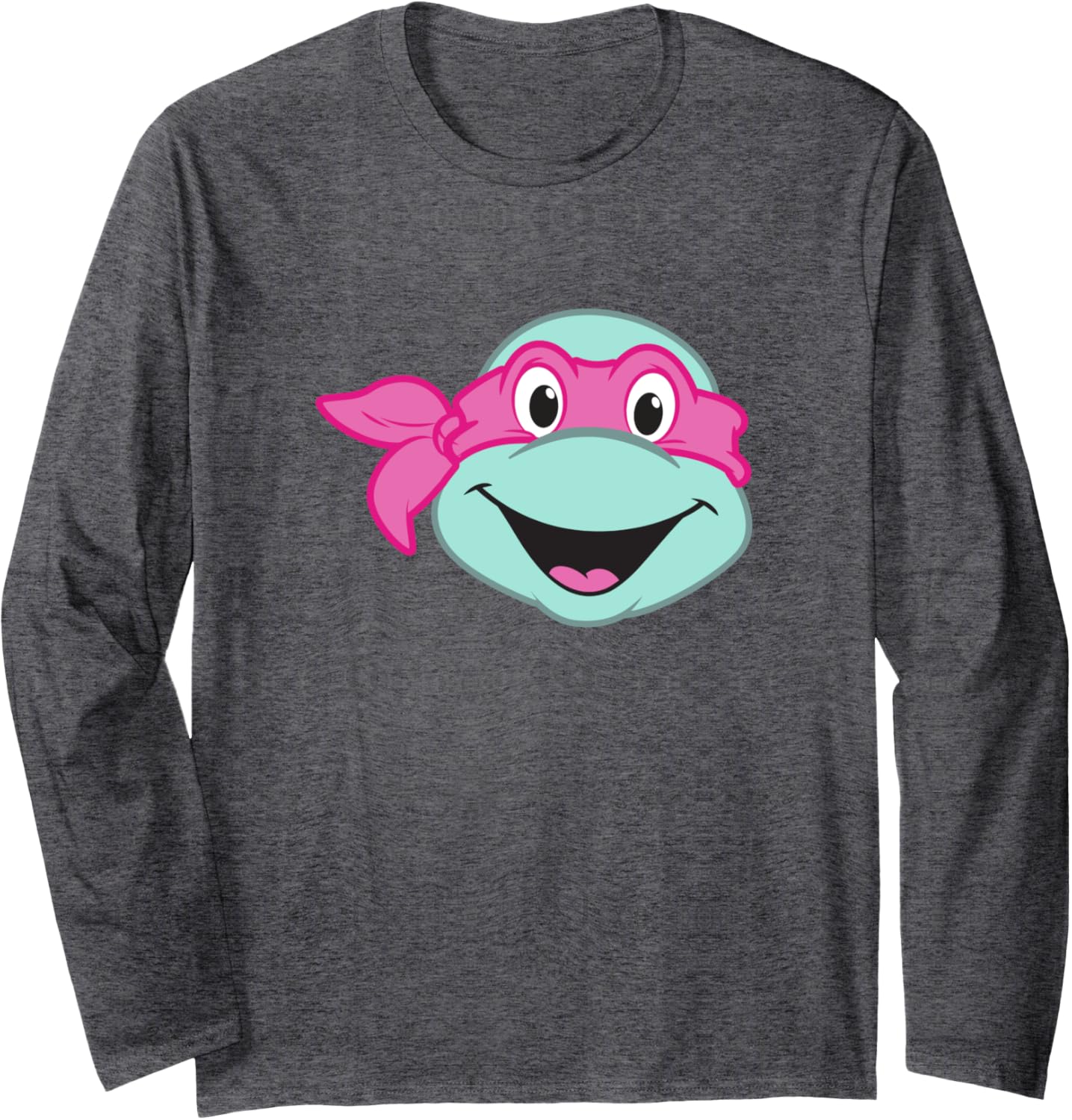 Teenage Mutant Ninja Turtles Raphael Vintage Neon Chibi Face Long Sleeve