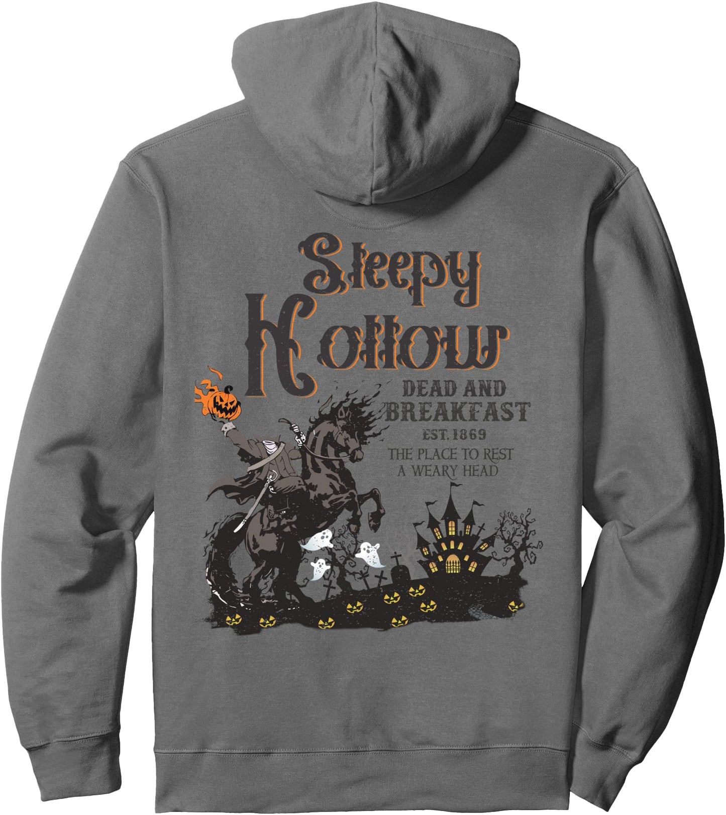 Retro Mind Your Head Sleepy Hollow Headless Spooky Halloween Pullover Hoodie