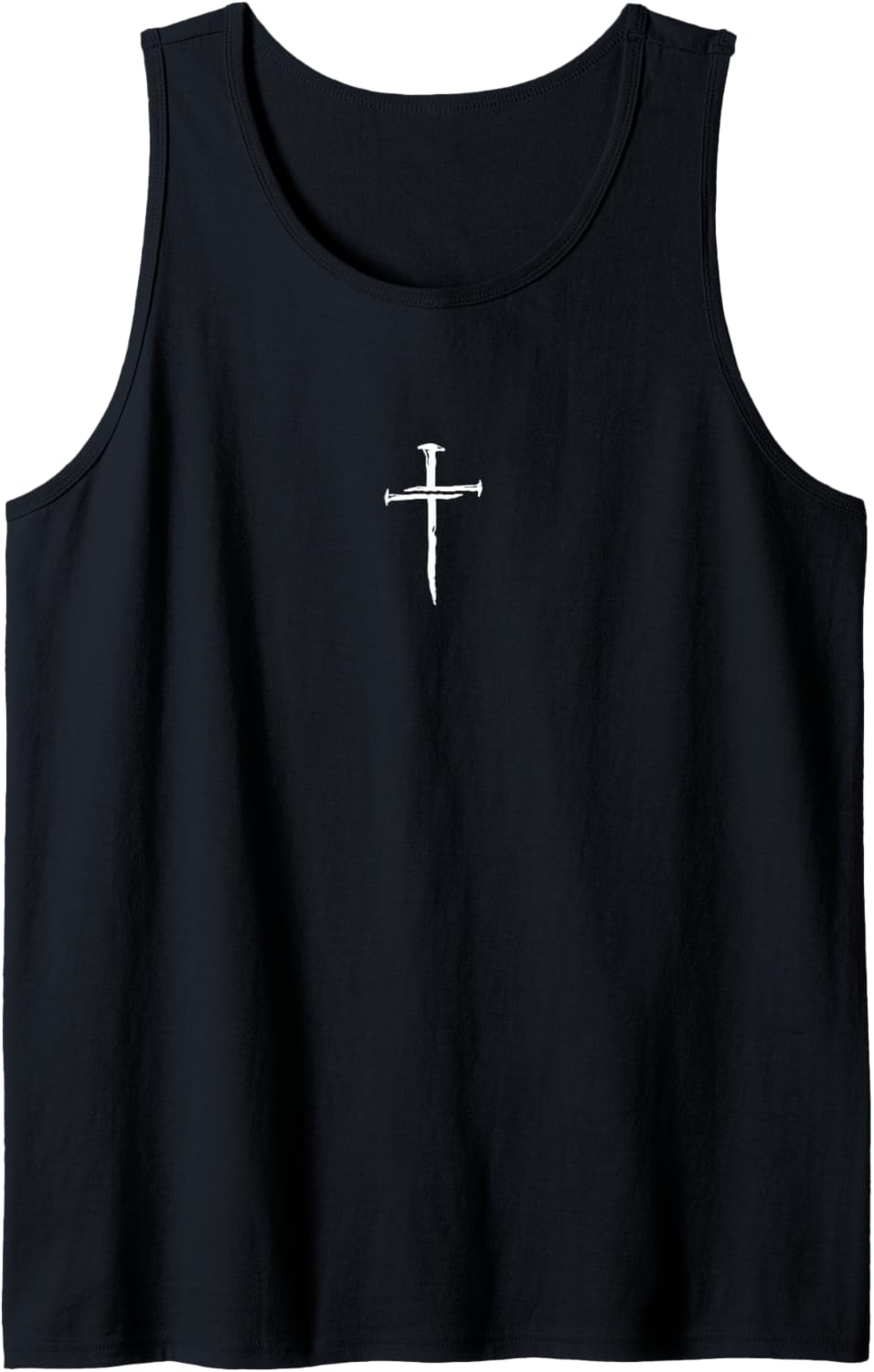 Christian Minimalist Religious Jesus Crist Three Nails Cross Tank Top