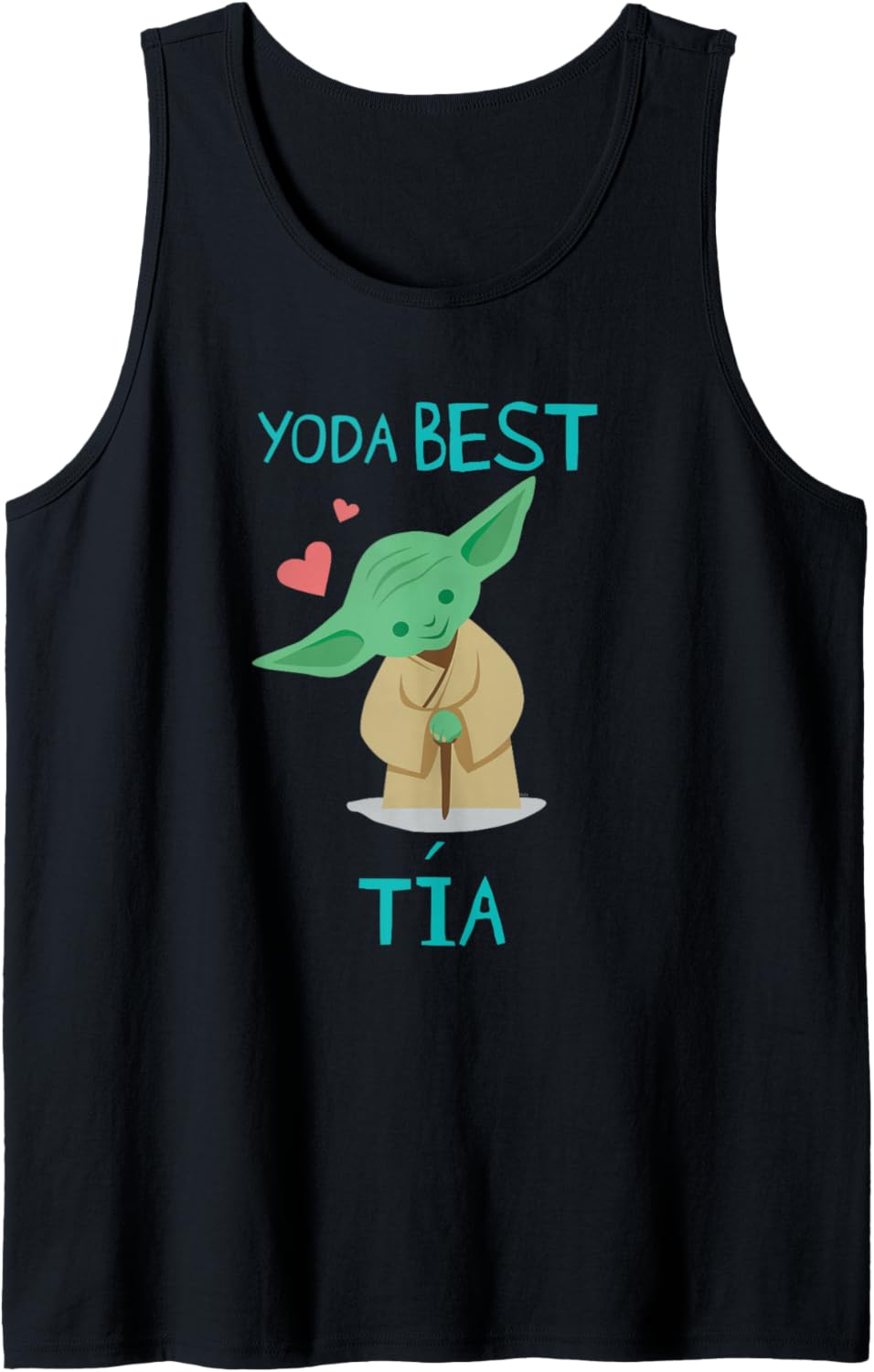 Star Wars Yoda Best Tía Yoda Chibi Portrait Día de la Madre Tank Top