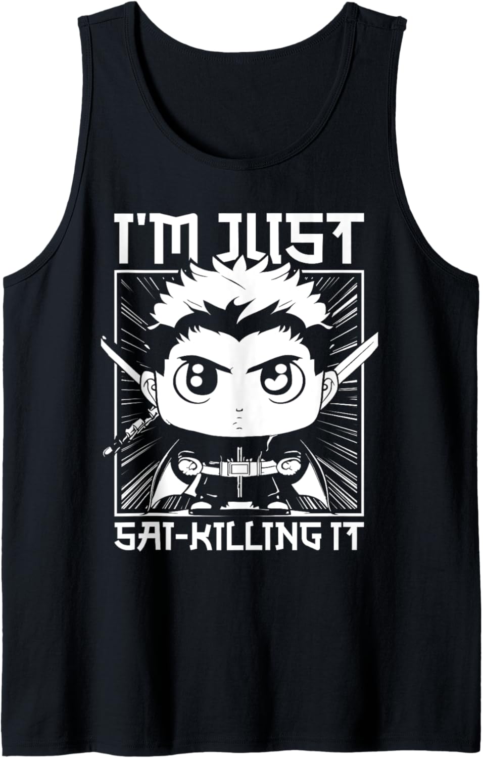 Katana Sword Anime Japan - Kawaii Japanese Otaku Manga Chibi Tank Top