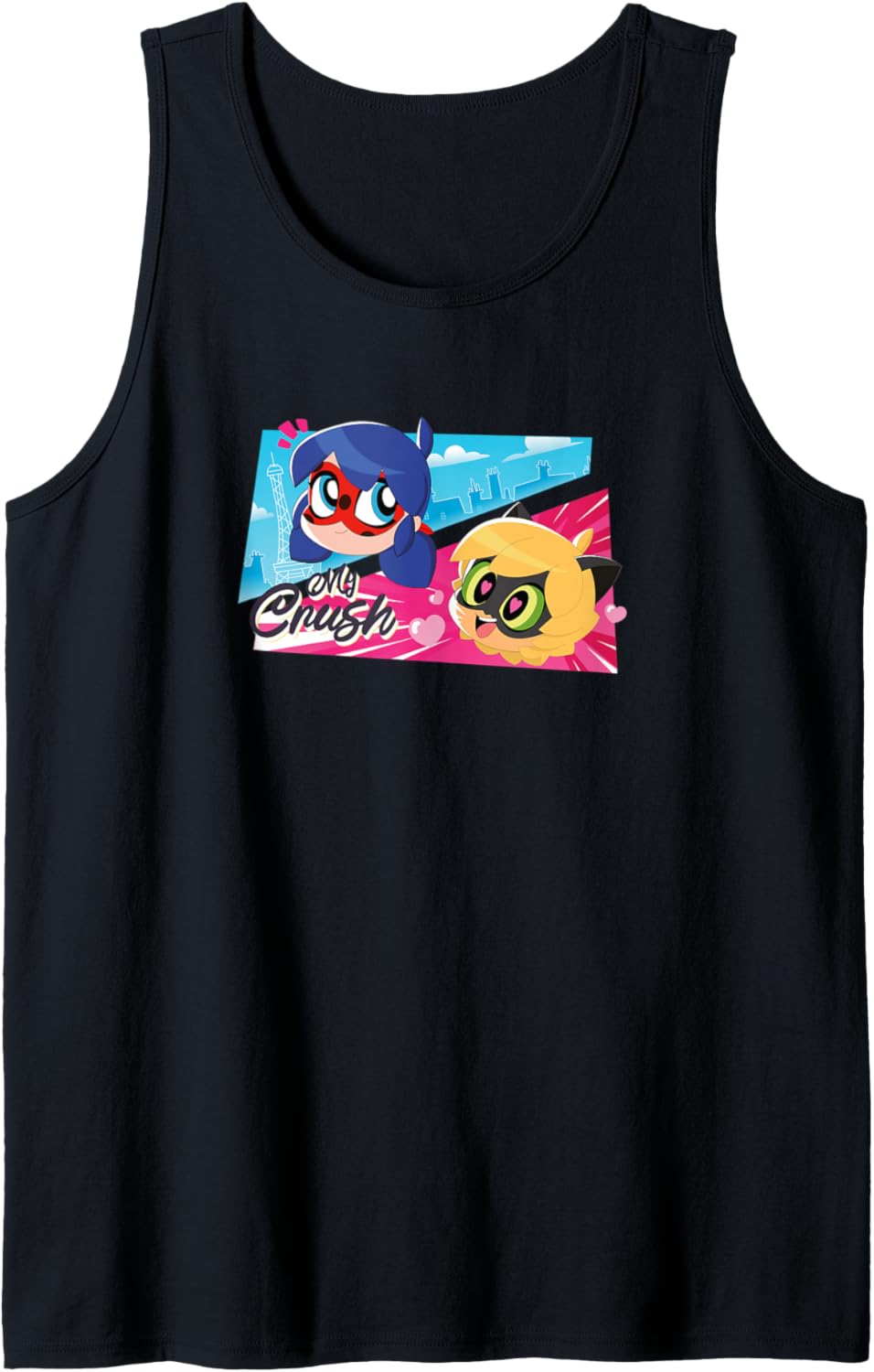 Miraculous Ladybug Chibi Collection Cat Noir Crush Tank Top