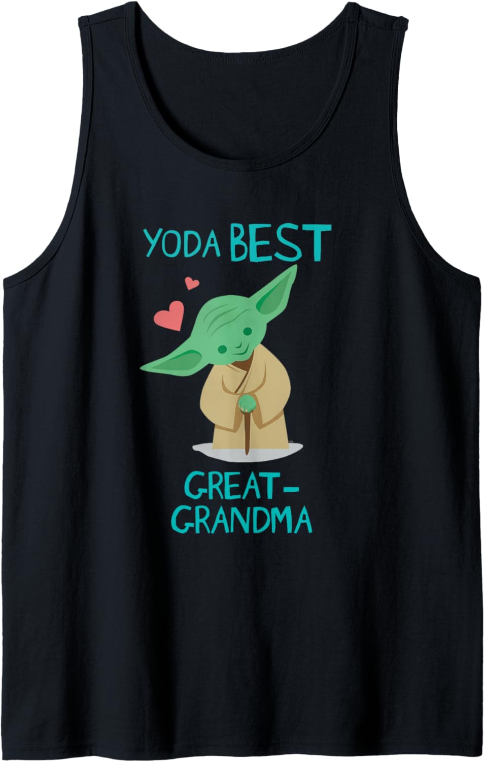 Star Wars Yoda Best Great-Grandma Yoda Chibi Mother\u2019s Day Tank Top