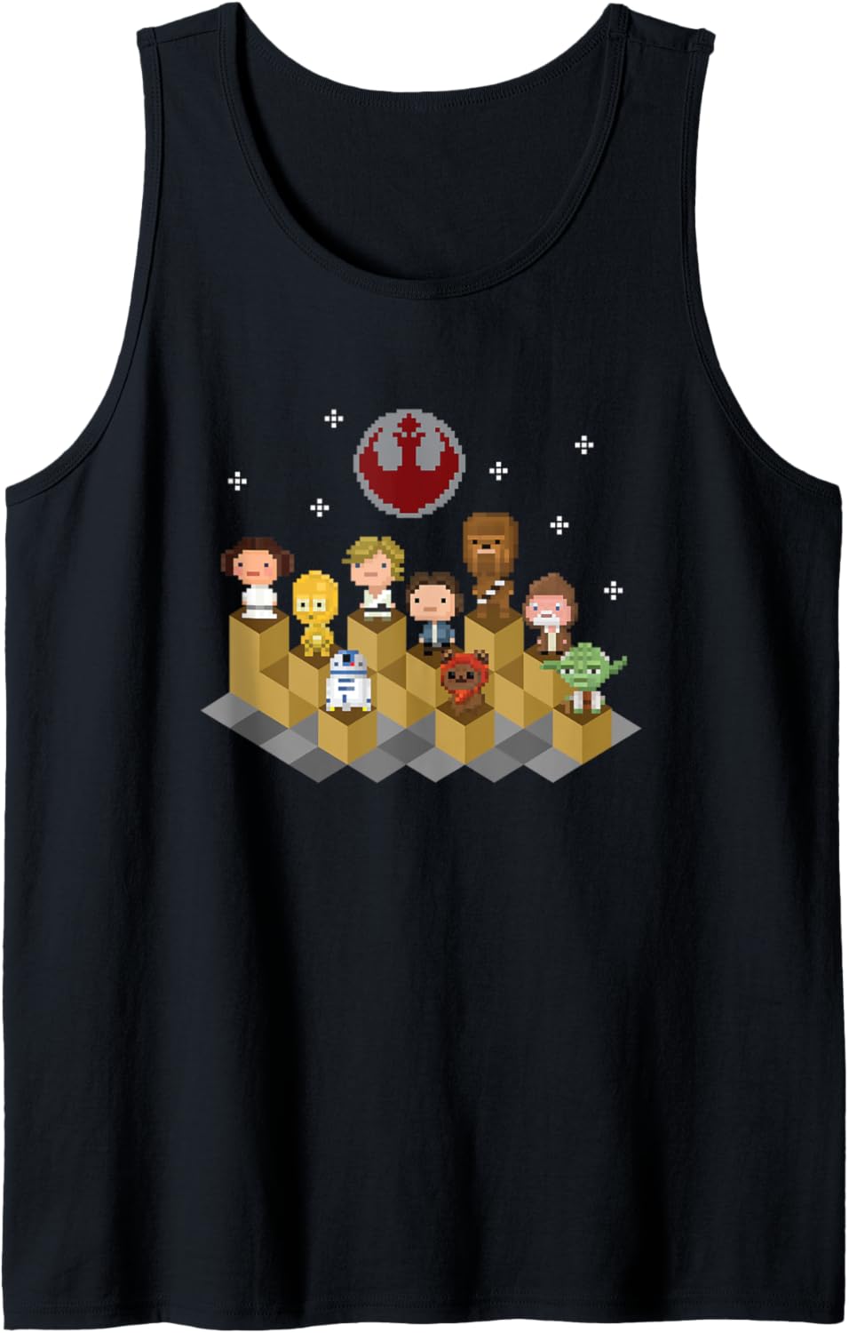 Star Wars Iconic Epic Rebel Alliance Group Shot Chibi Poster Tank Top