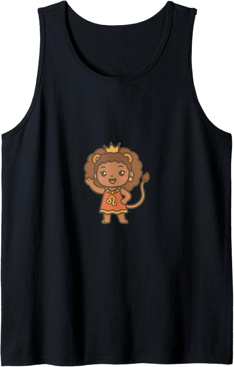 Leo - African Mythical Lioness Chibi Style Zodiac Tank Top
