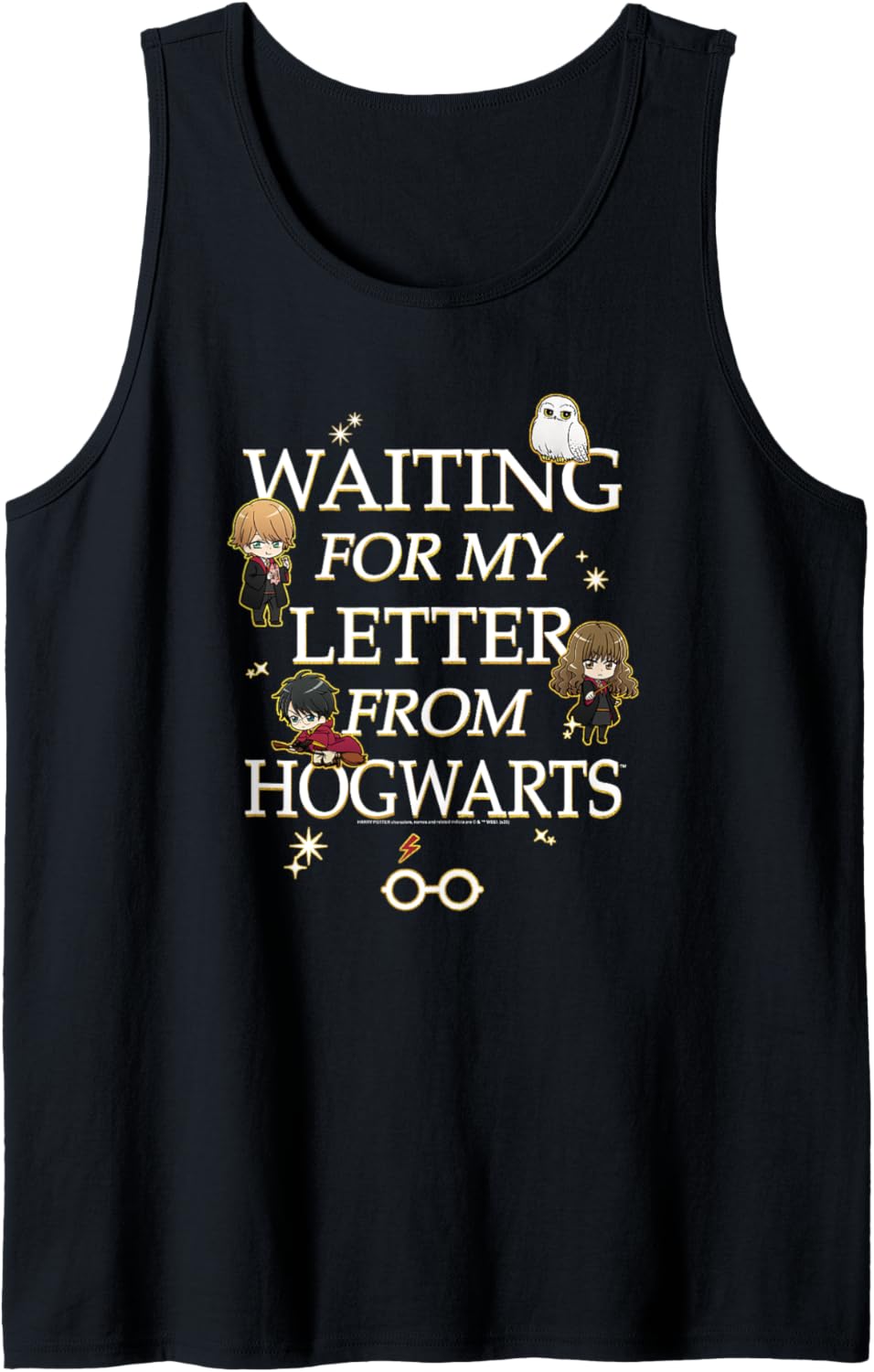 Harry Potter Group Shot Chibi Waiting My On Hogwarts Letter Tank Top