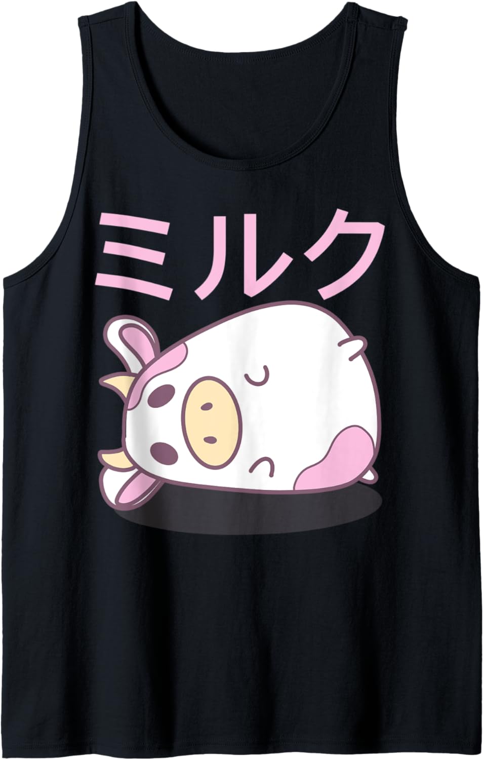 Cow Strawberry Milk Chibi Anime Lover Tank Top