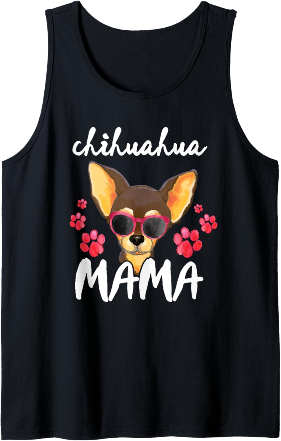 Chihuahua Mama Paws Dog Mom Women Chihuahua Tank Top