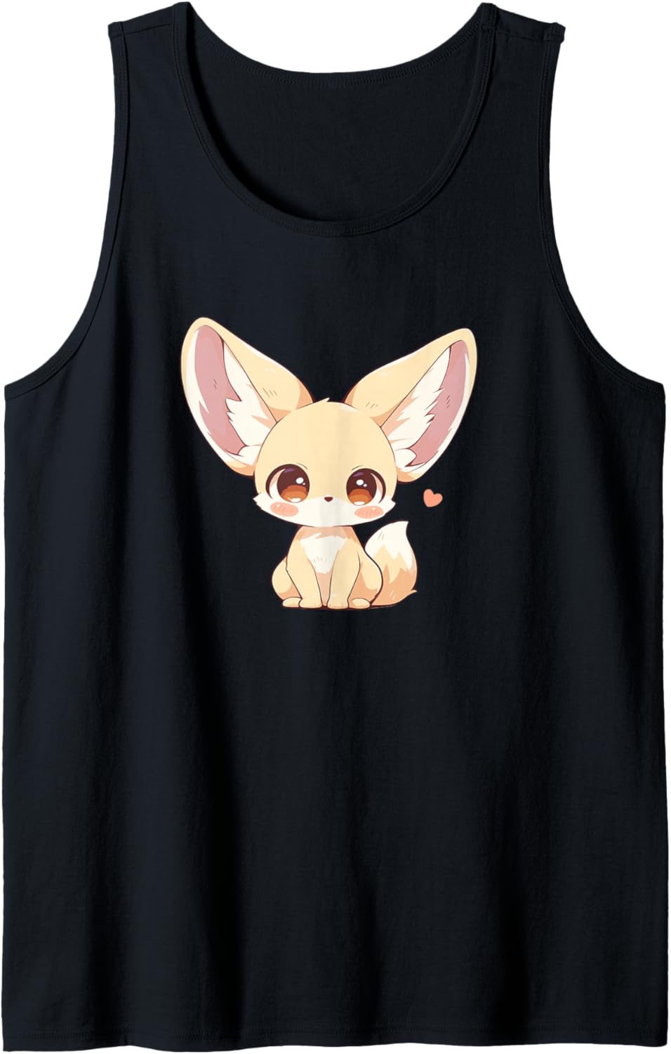 Womens Girls Kids Anime Chibi Kawaii Fennec Fox Lover Tank Top