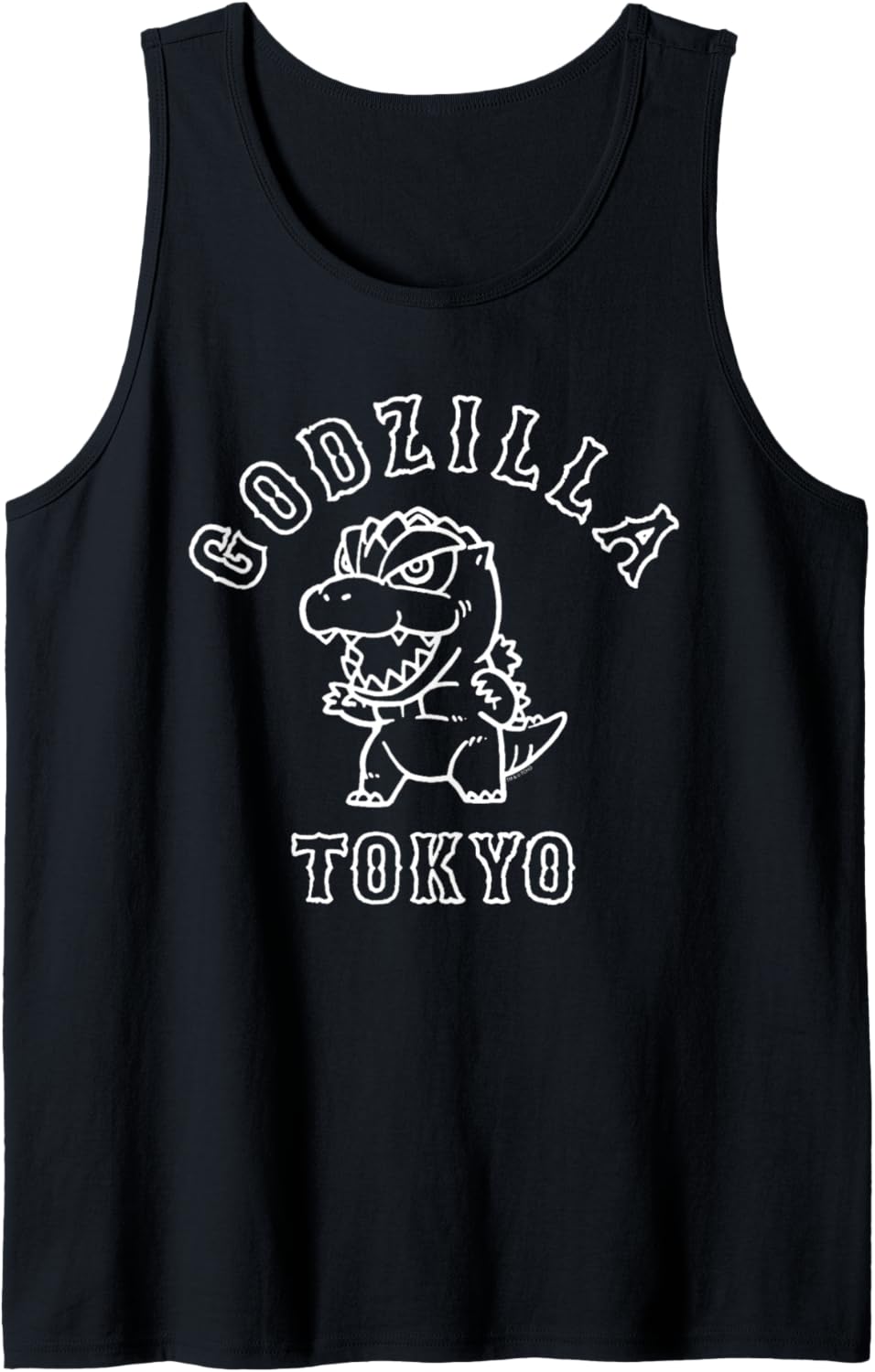 Godzilla Chibi Varsity Mascot Style Monster Classic Kaiju Tank Top