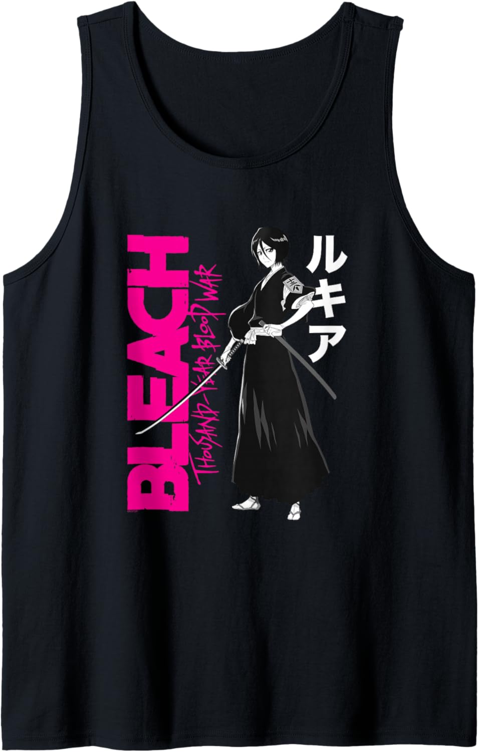 Bleach: Thousand Year Blood War Rukia with Large Logo Anime Tank Top
