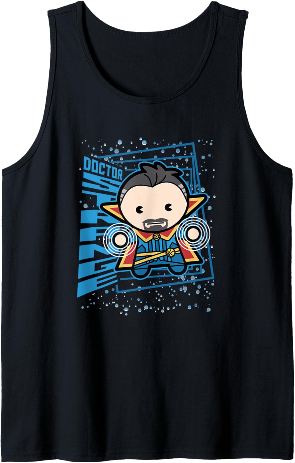 Marvel Kawaii Chibi Doctor Strange Magic In Space Logo Tank Top