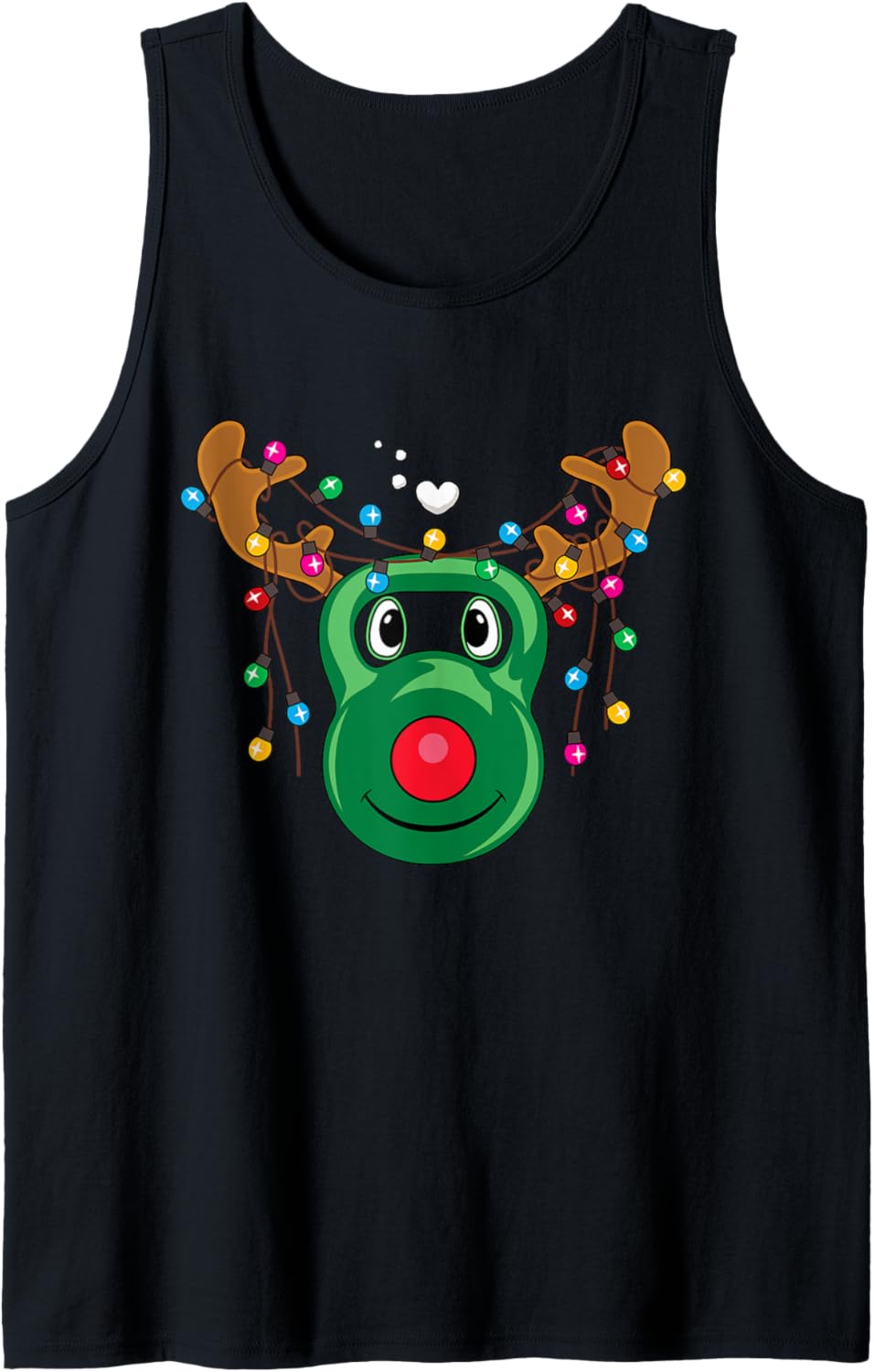 Christmas Gym Fitness Workout Reindeer Funny Xmas Gym Tank Top