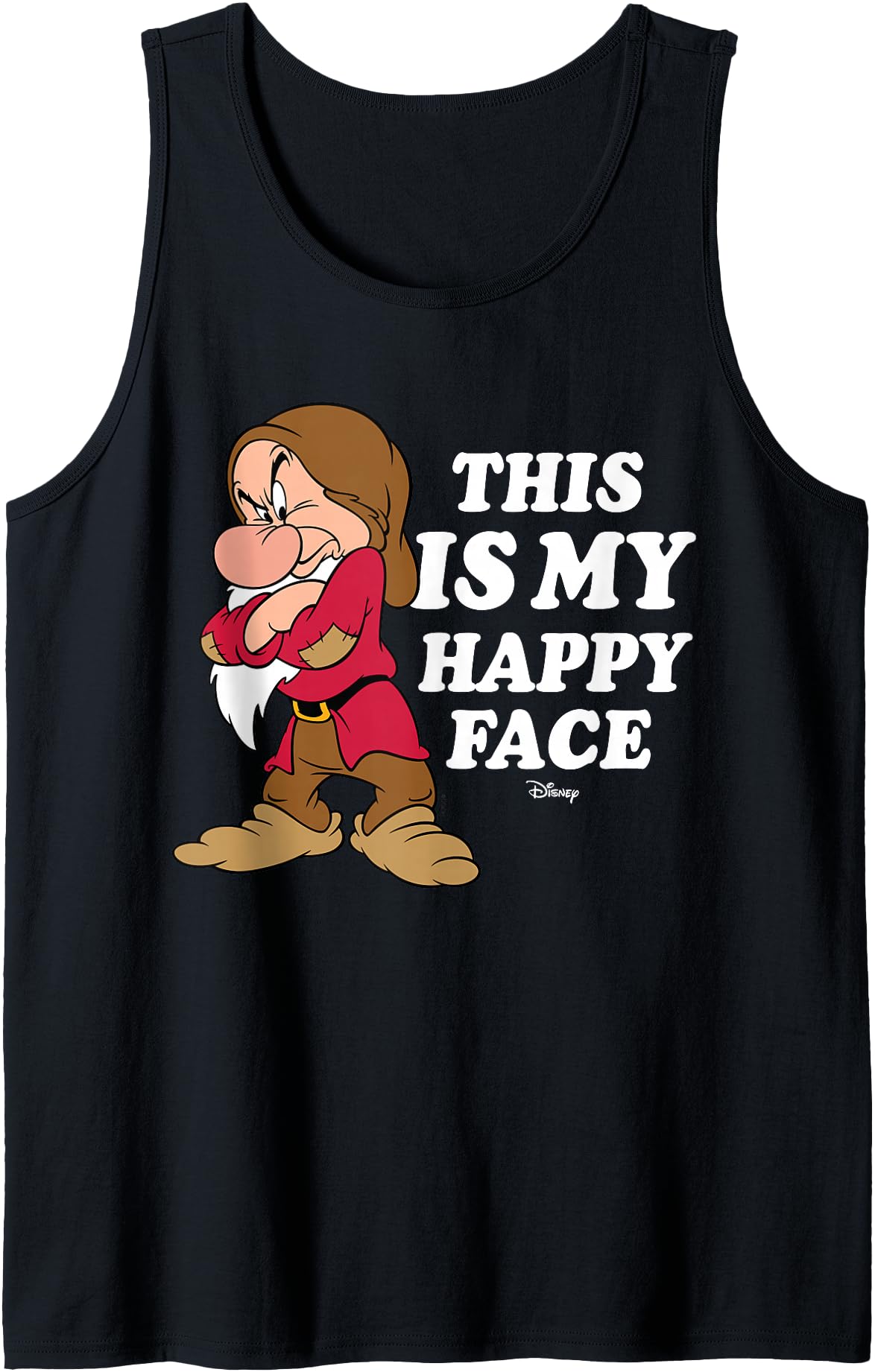Disney Princess - Snow White Grumpy Happy Face Tank Top