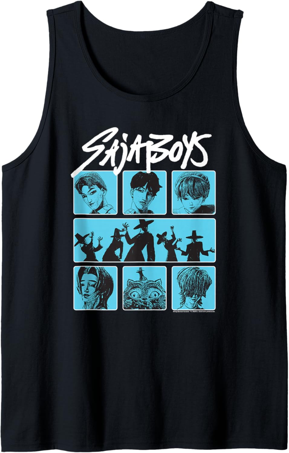 Kpop Demon Hunters Saja Boys Demon Group Poster Tank Top