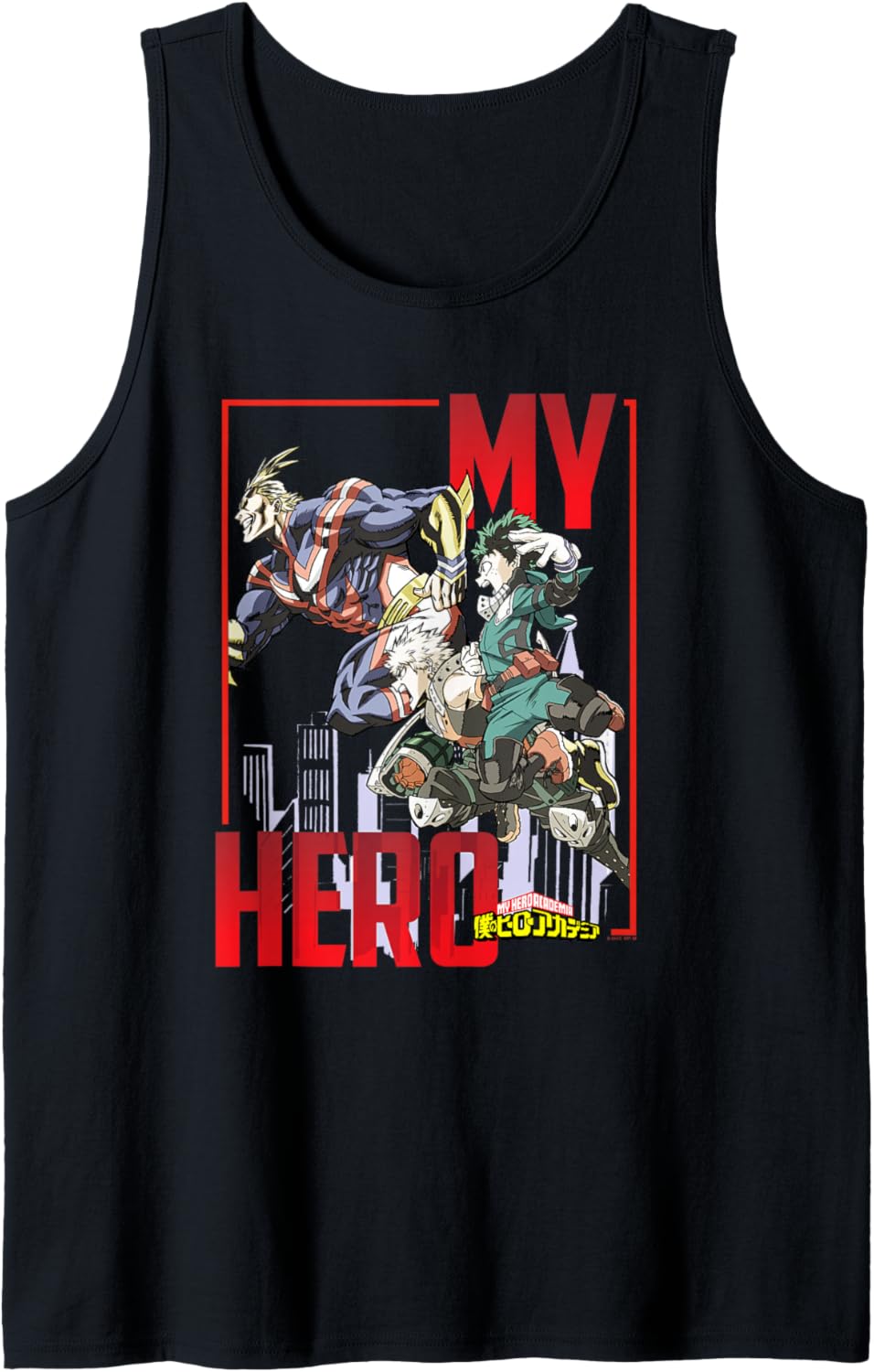 My Hero Academia All Might Deku and Bakugo Anime Tank Top