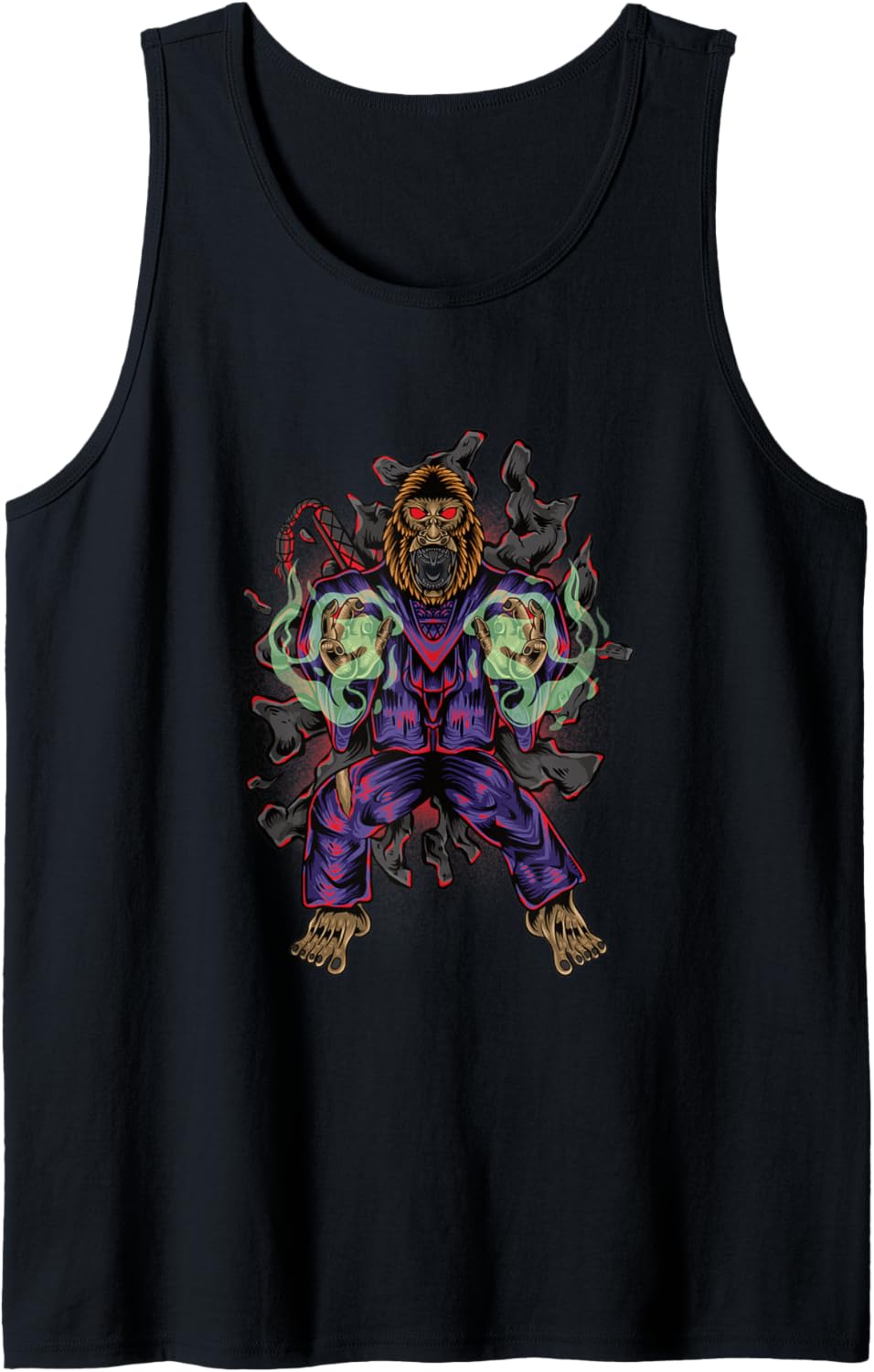 Cool Mecha Gorilla Samurai Chibi Kawaii Design Tank Top