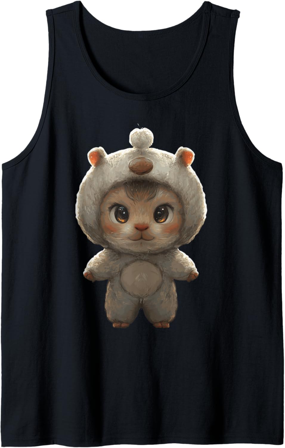Cute Capybara Baby Chibi Retro Vintage Tank Top