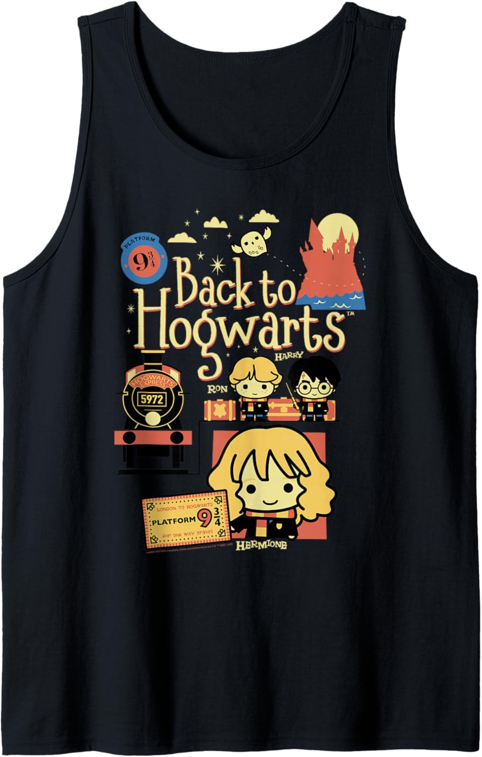 Harry Potter Chibi Back To Hogwarts Tank Top