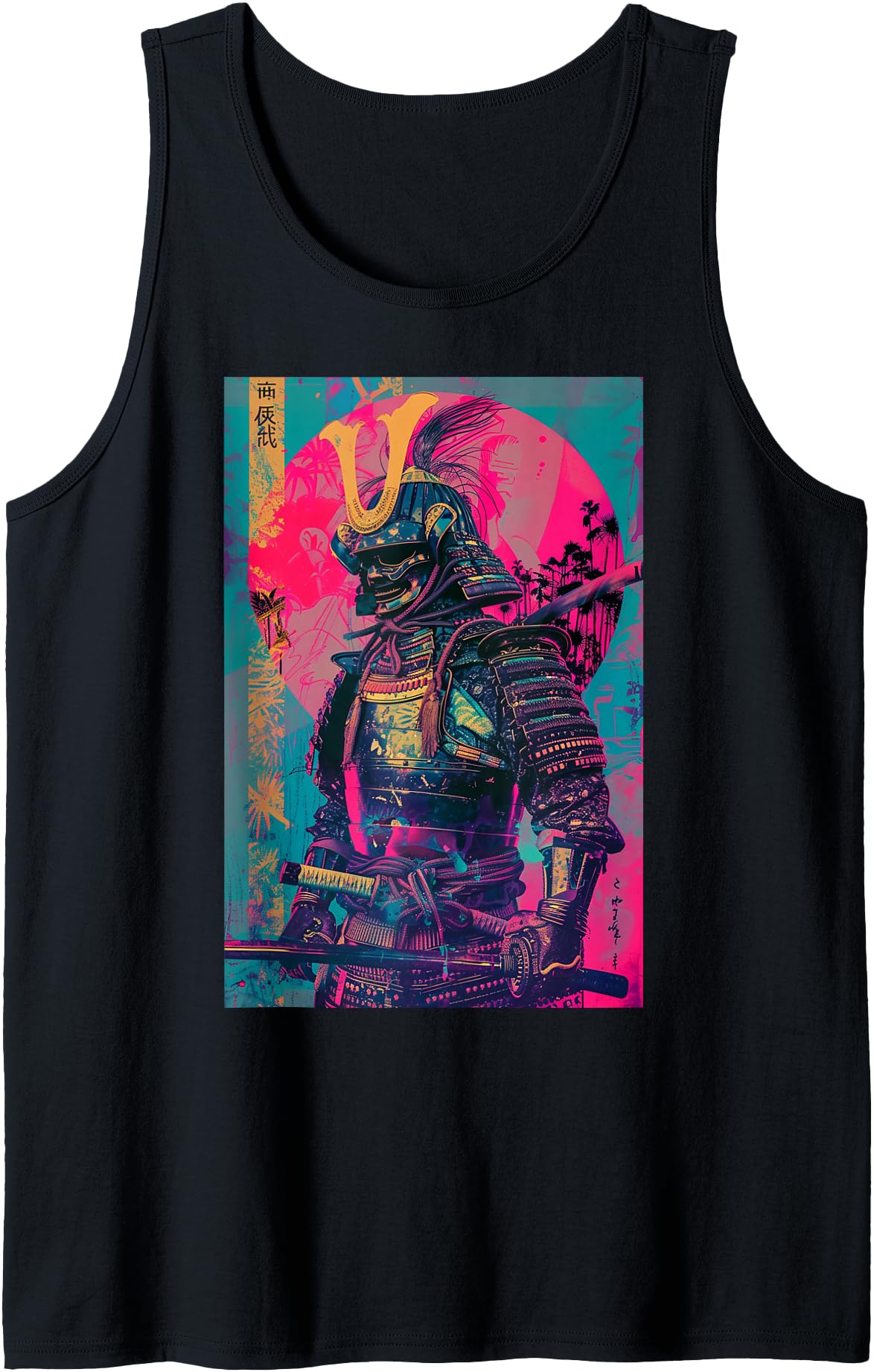 Retro Japanese Samurai Art Bushido Japanese Streetwear Tank Top