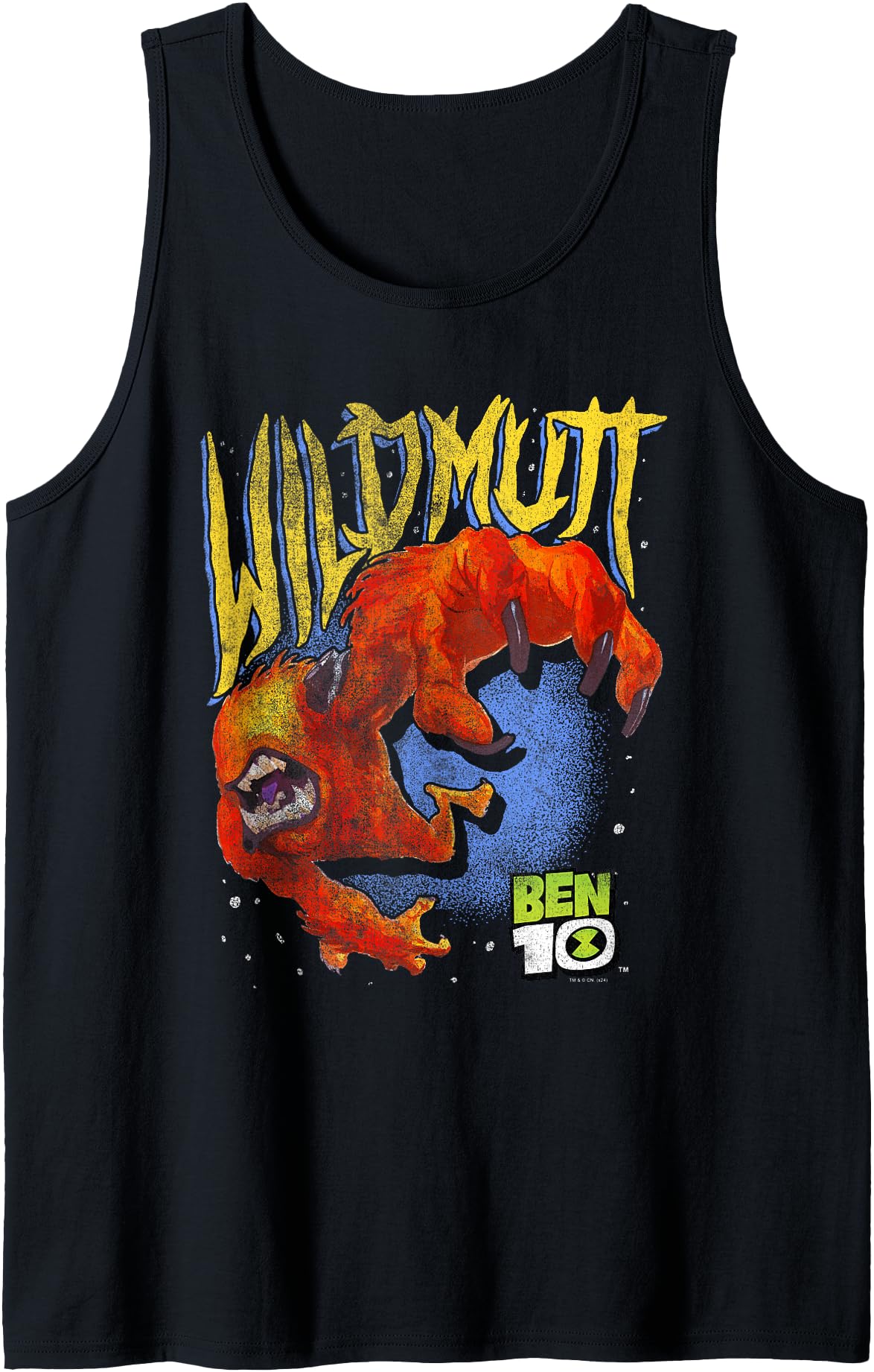 Ben 10 Wildmutt Alien Vintage Distressed Cartoon Tank Top