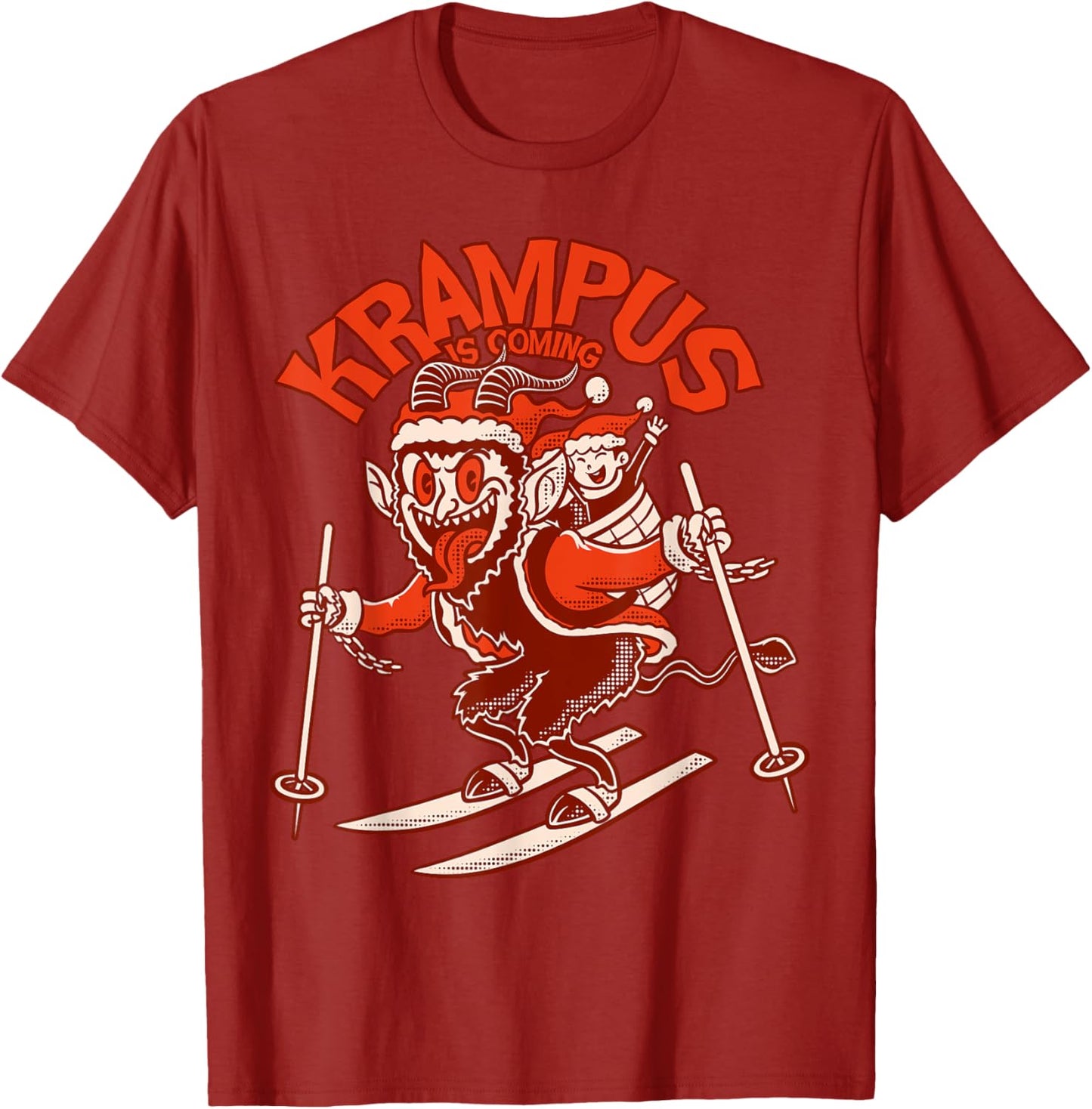 Krampus is Coming Merry Krampus Horror Ugly Sweater Xmas