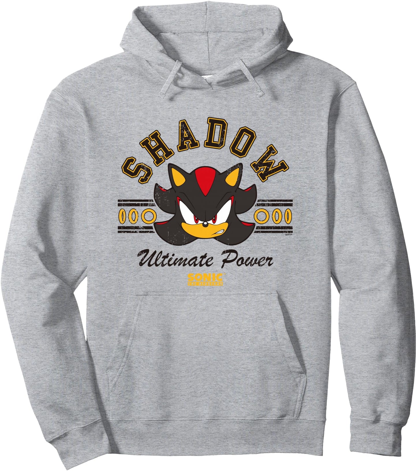 Sonic The Hedgehog Shadow Ultimate Power Vintage Logo Pullover Hoodie