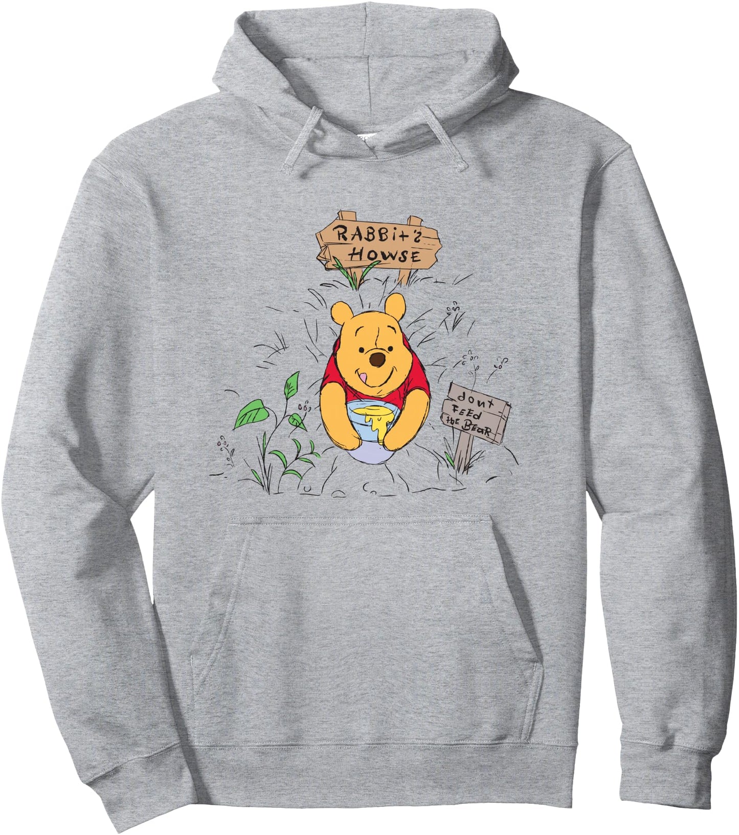 Disney Winnie the Pooh Rabbit Howse Don't Feed The Bear F&B Pullover Hoodie