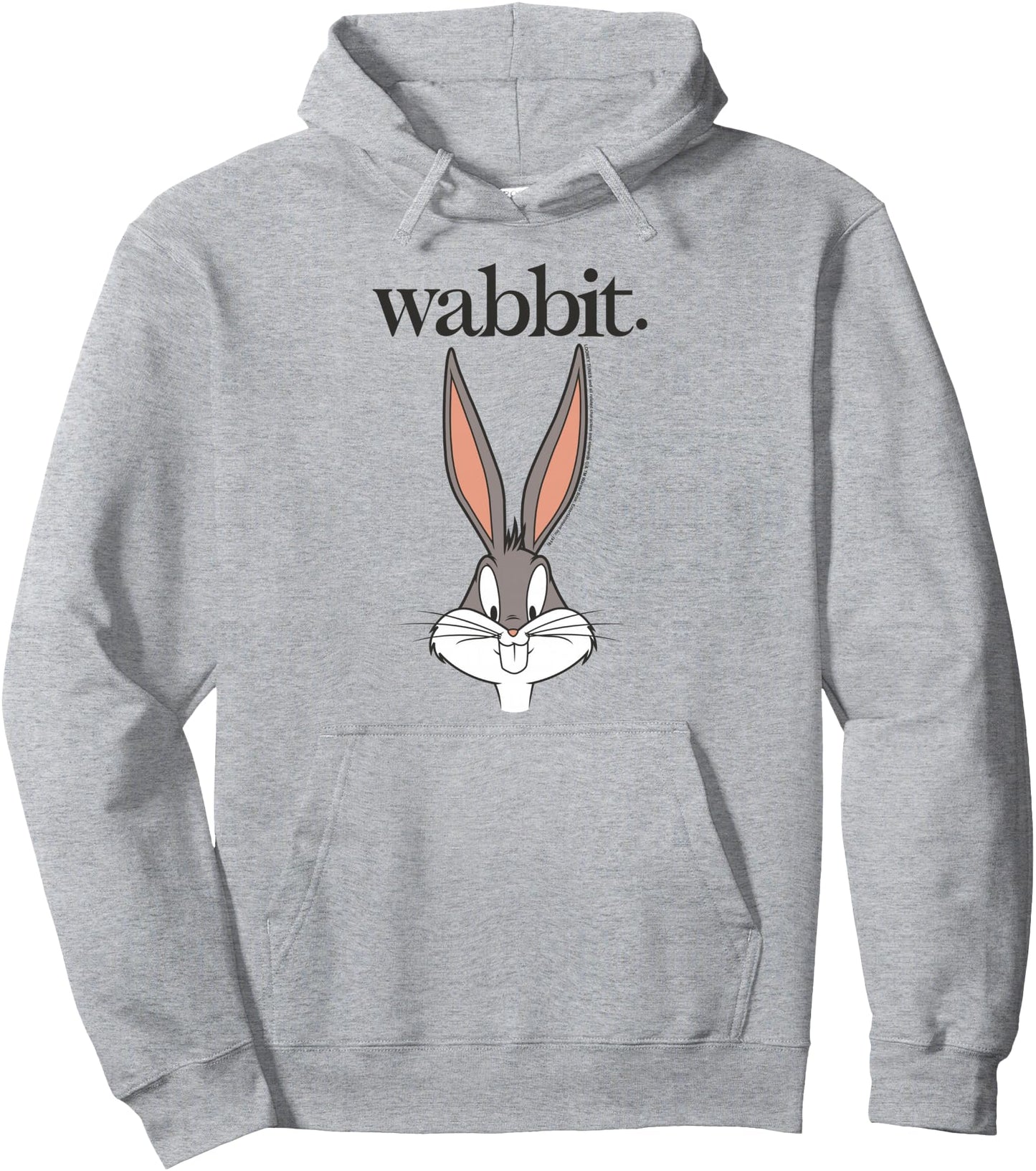 Looney Tunes Bugs Bunny Wabbit Big Face Pullover Hoodie