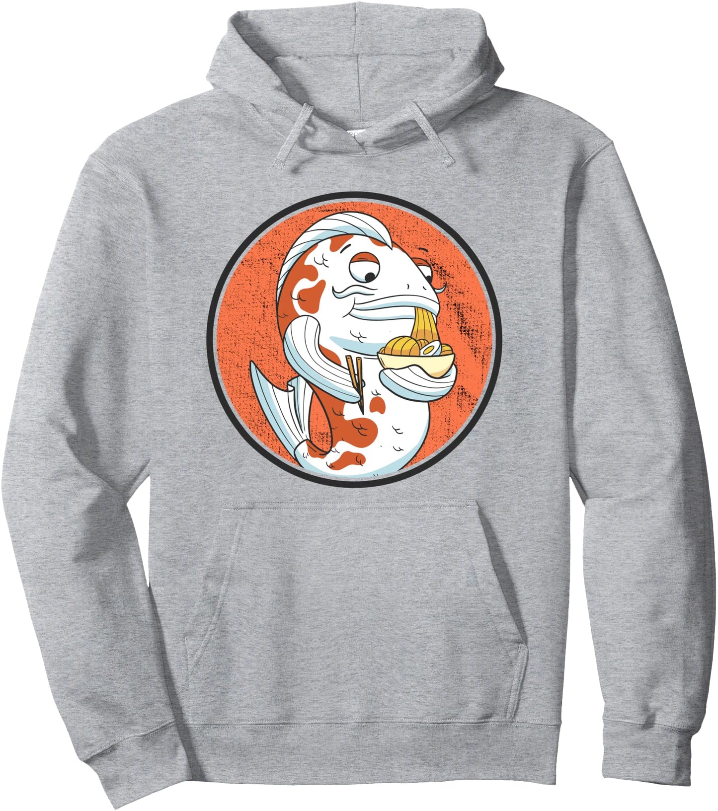Kawaii Koi Fish Ramen Noodles Japanese Sun Flag Teen Anime Pullover Hoodie