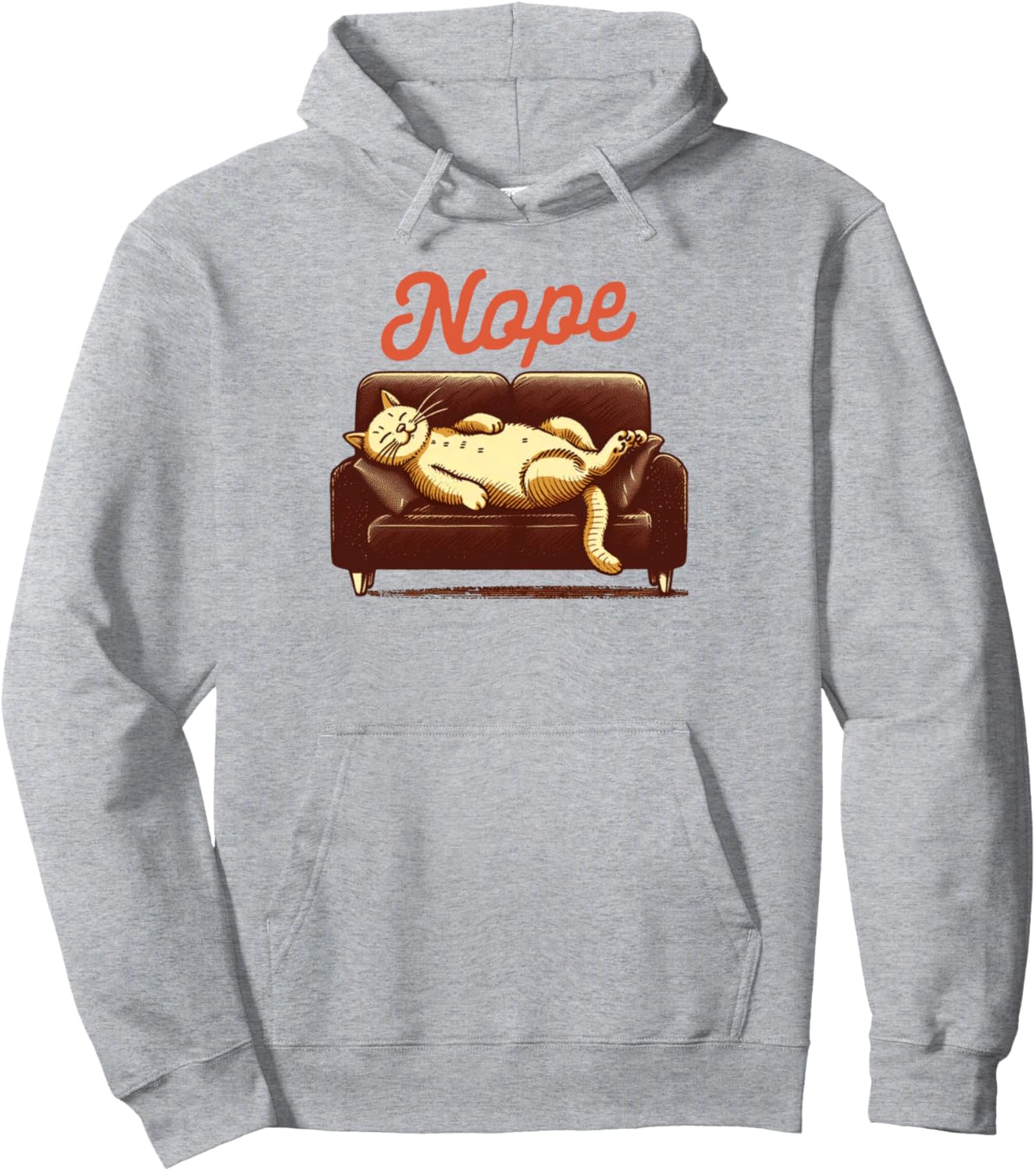 Cat Mom Lazy Cat Lady Nap Queen Sleeping Sarcasm Humor Nope Pullover Hoodie