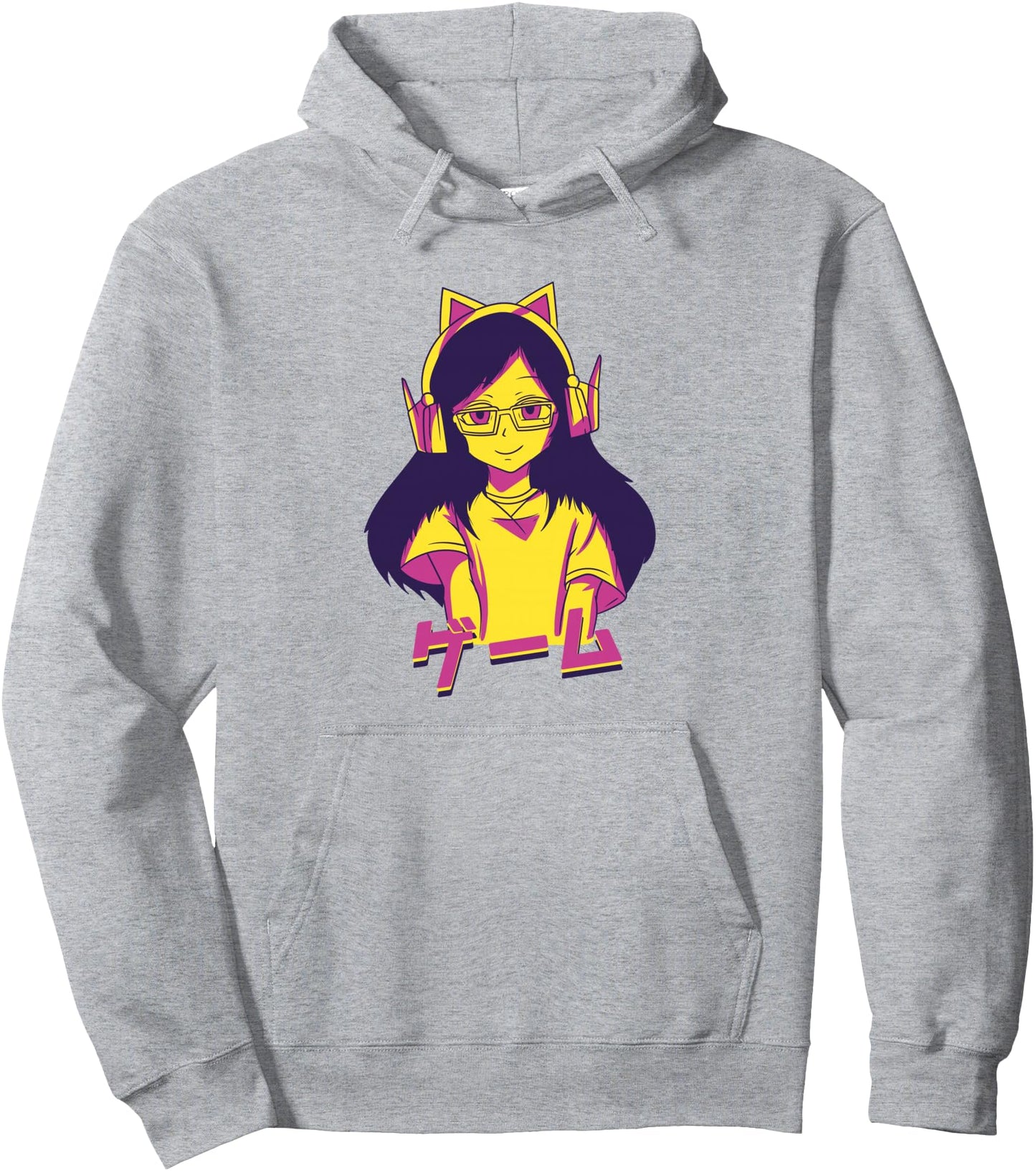 Anime Girl - Gaming Japan Culture Art - Japanese Aesthetic Pullover Hoodie