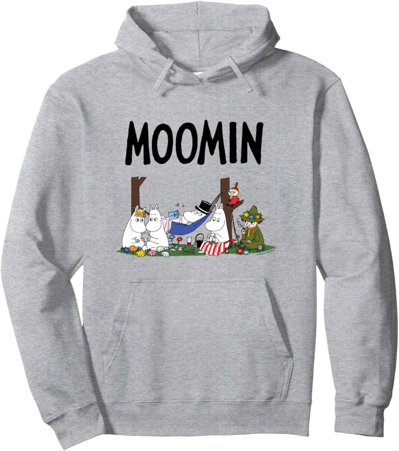 Moomin Family Relaxing Pullover Hoodie