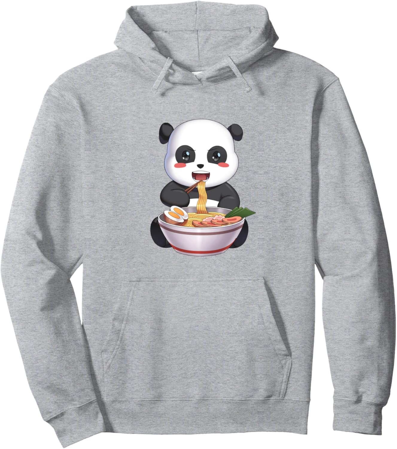 Ramen Panda Bear Japanese Kawaii Anime Pullover Hoodie