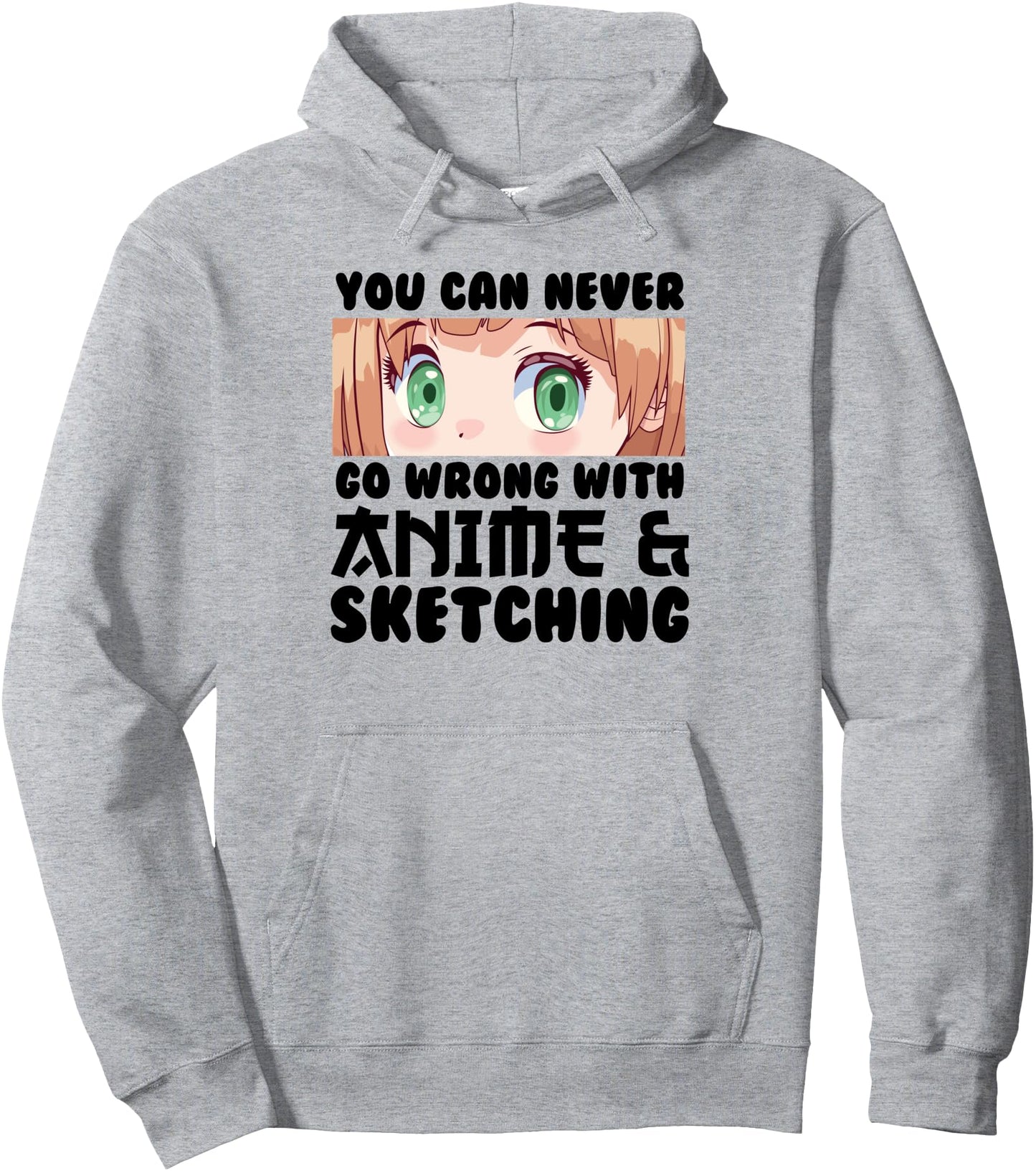 you can never go wrong with anime & sketching Anime Pullover Hoodie