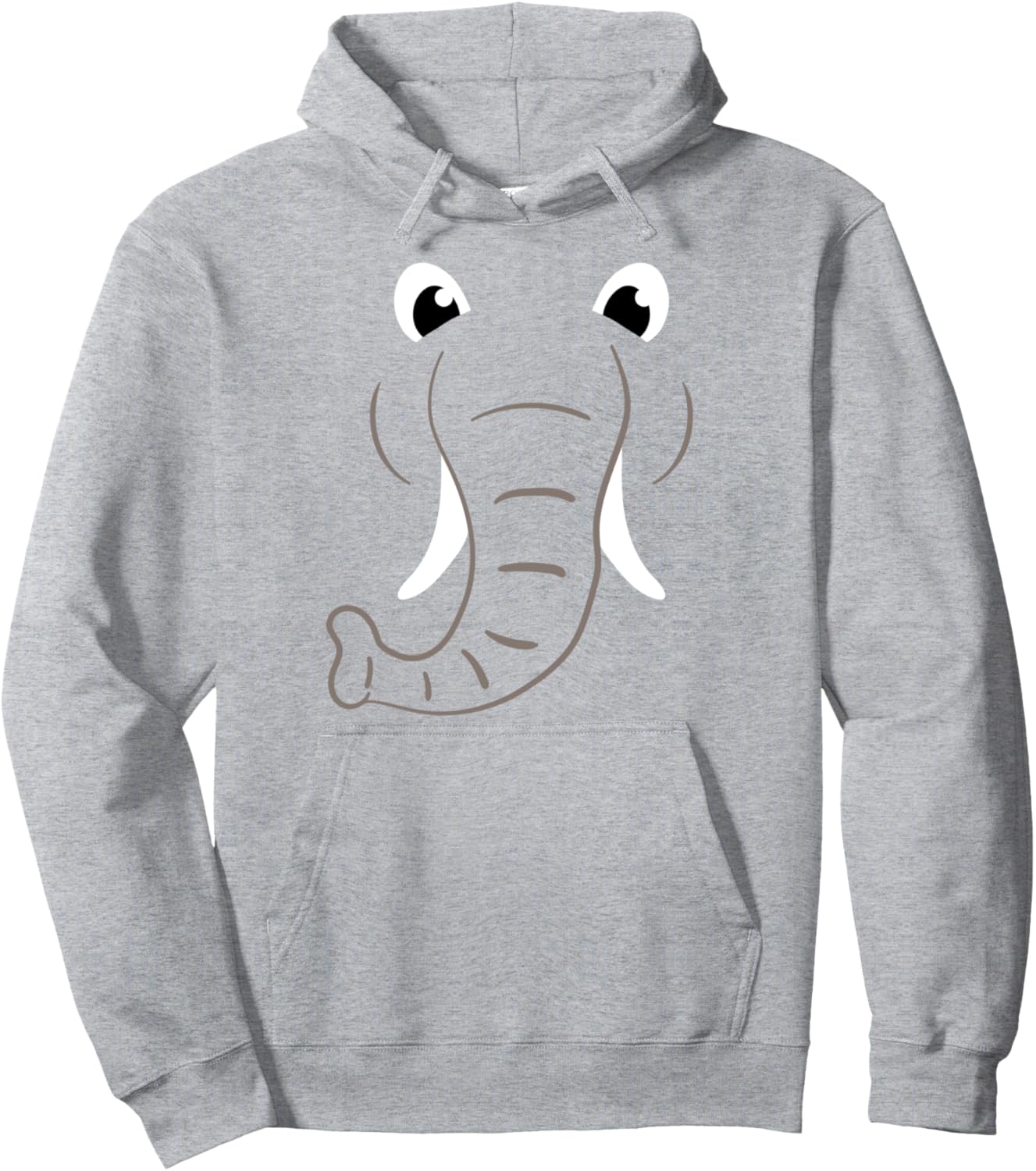 Elephant Face Costume Easy Halloween Costume Gift Funny Pullover Hoodie