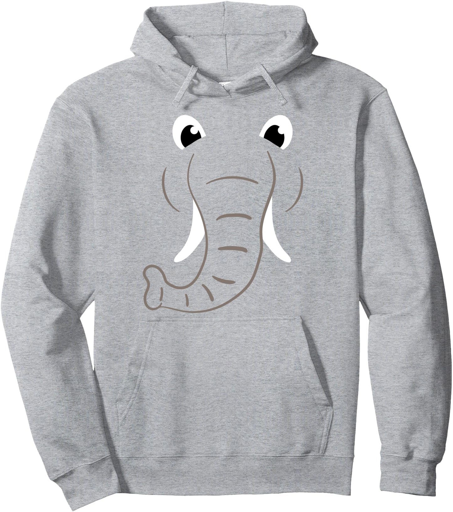 Elephant Face Costume Easy Halloween Costume Gift Funny Pullover Hoodie