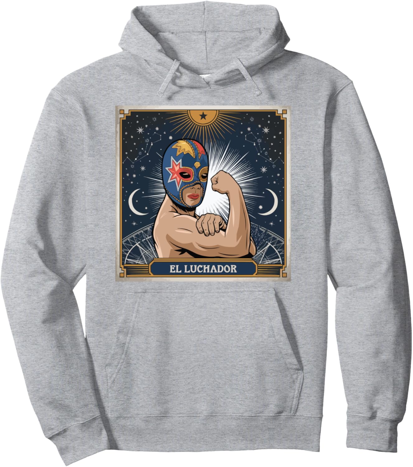 Lucha Libre Mexican Wrestler Mask Wrestling Luchador Pullover Hoodie