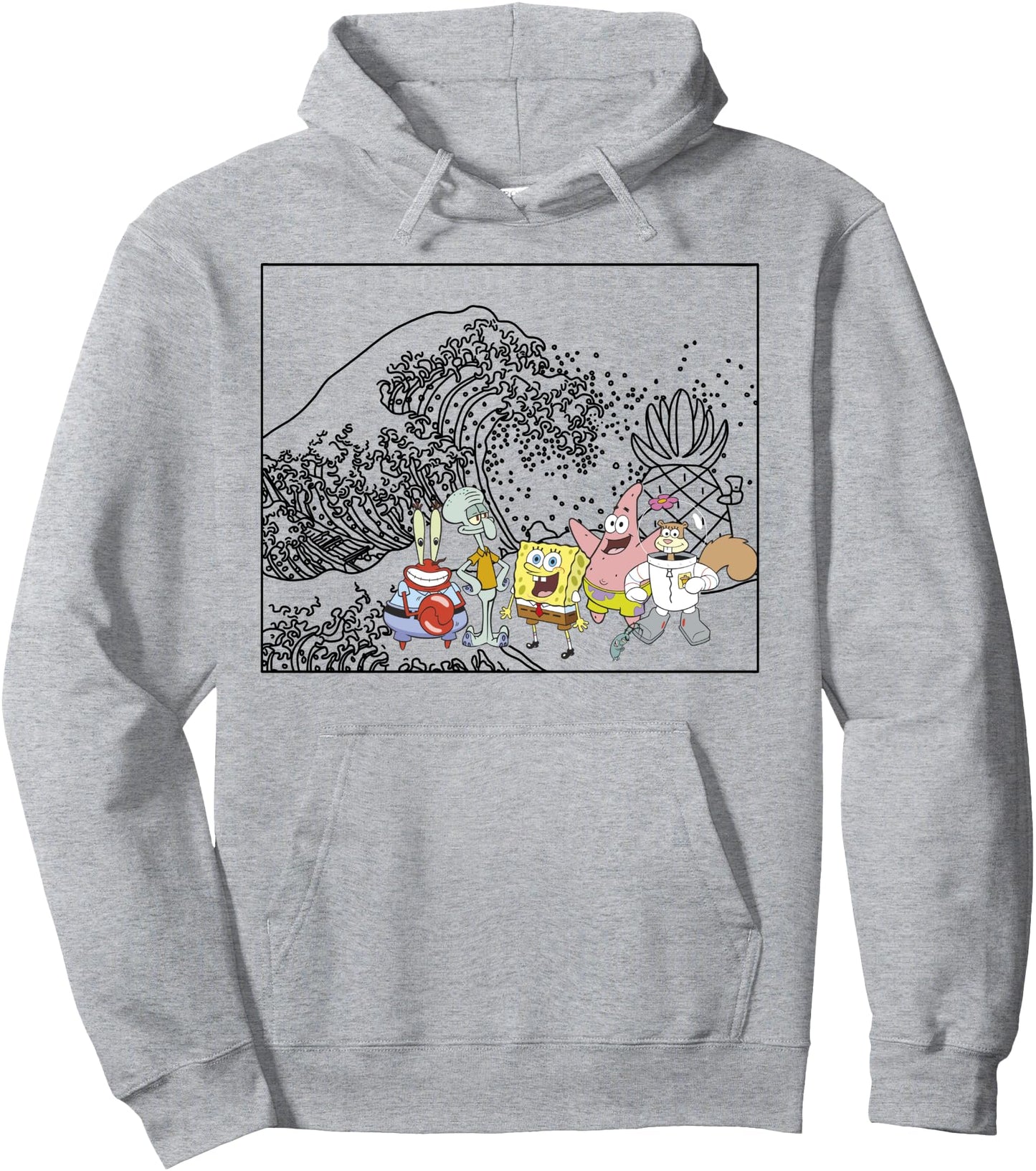 SpongeBob SquarePants Japanese Wave Pullover Hoodie