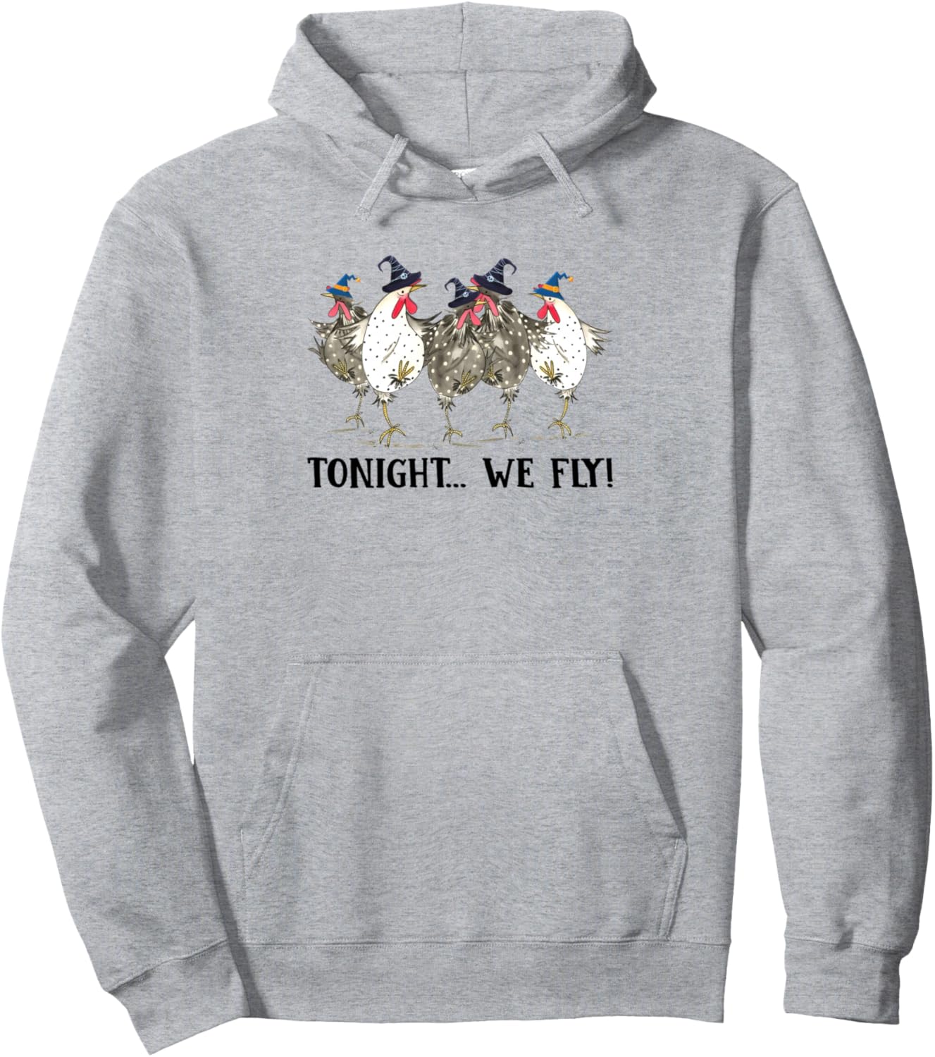 Chicken Tonight We Fly Halloween Pullover Hoodie