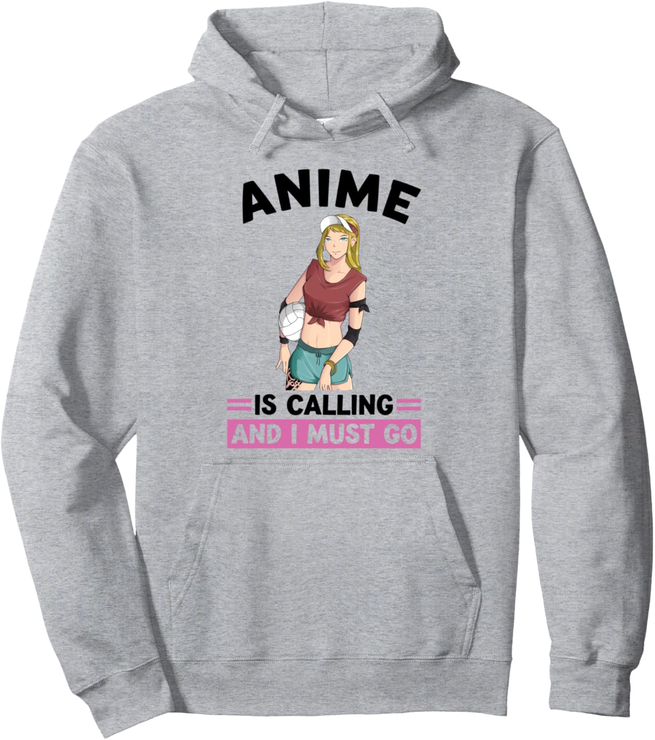 anime is calling and I must go anime Merch Pullover Hoodie