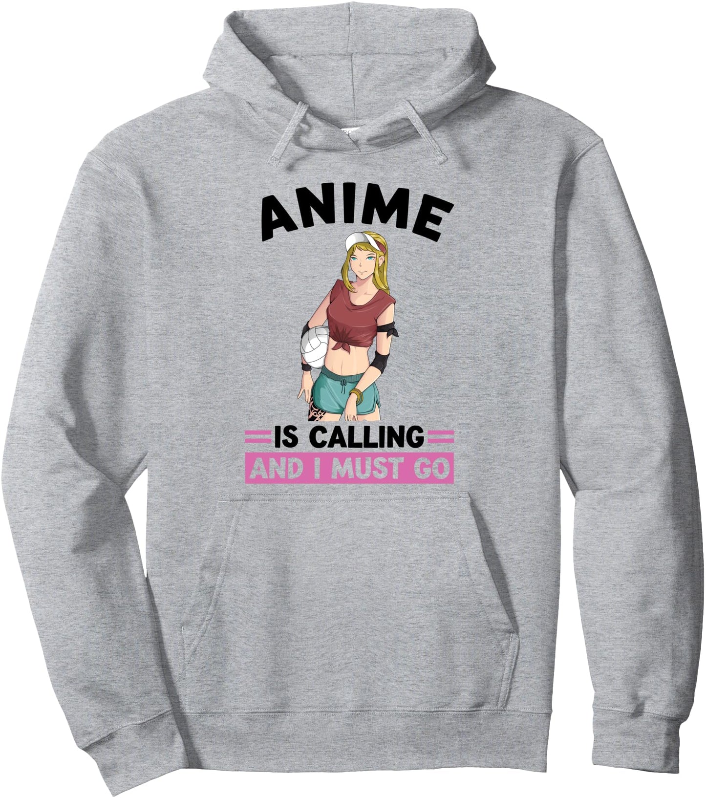 anime is calling and I must go anime Merch Pullover Hoodie