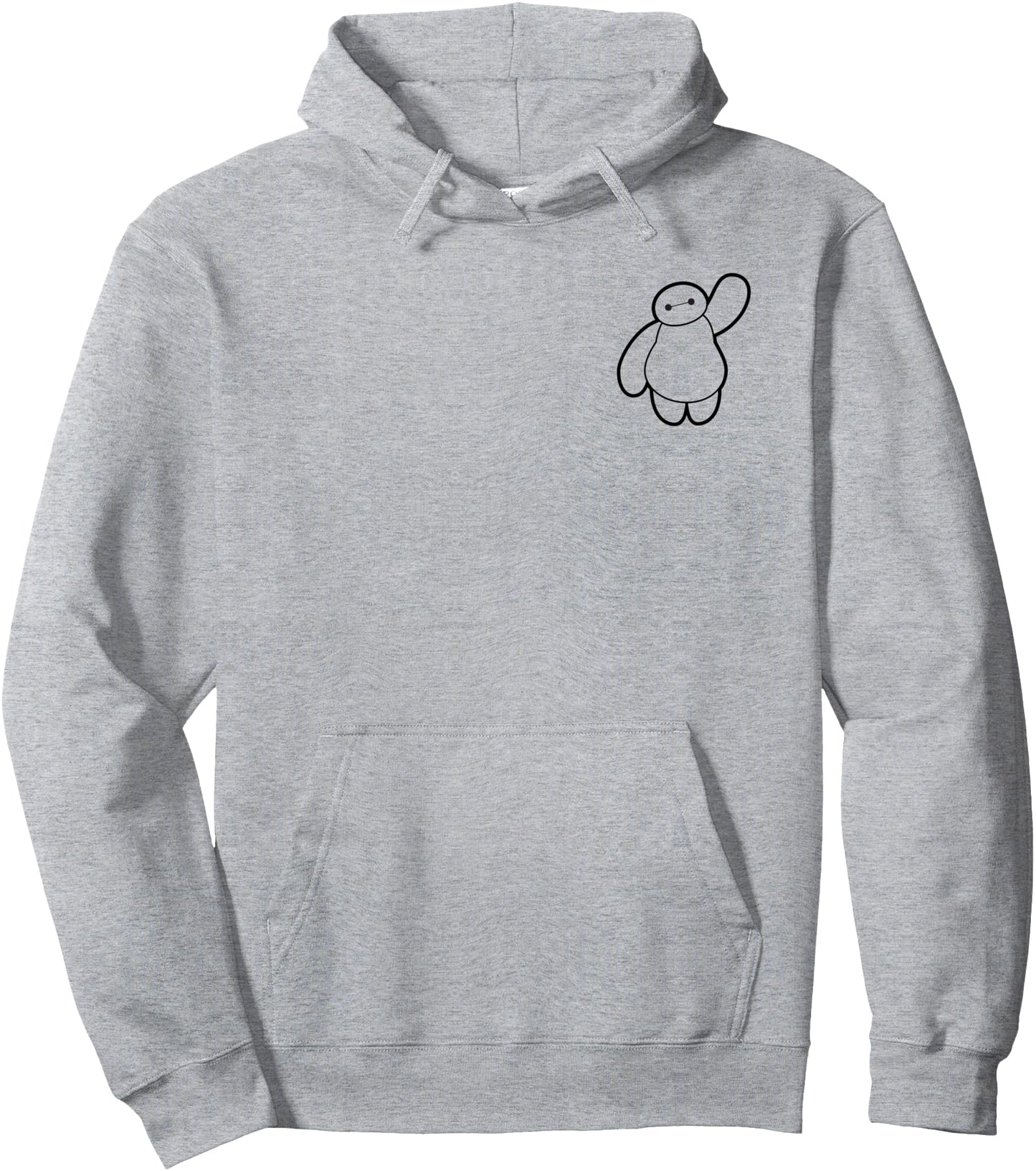 Disney Big Hero 6 Baymax Waiving Pocket Pullover Hoodie