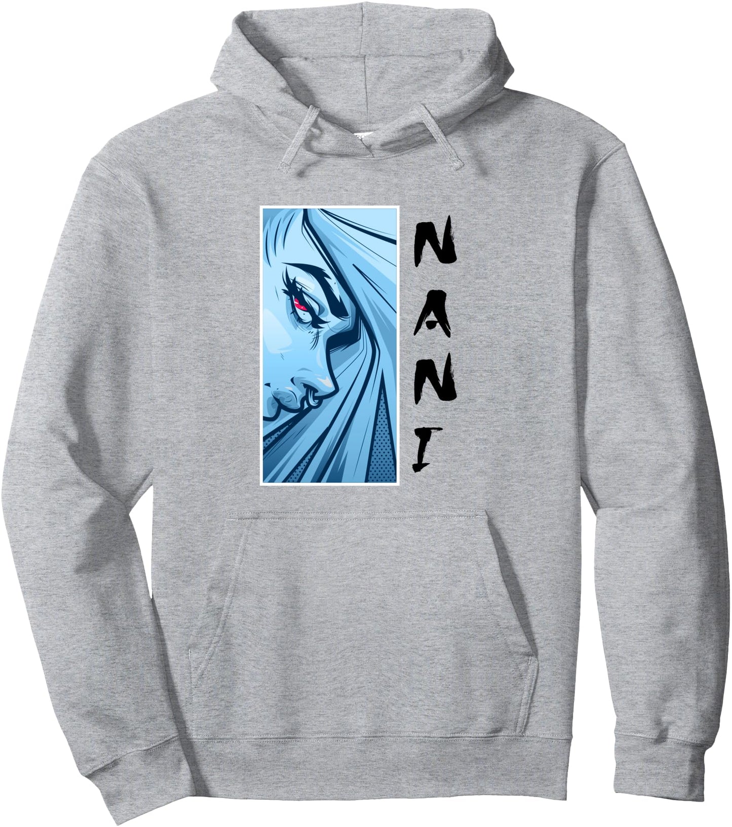 Nani Japanese What Woman Anime Art Design Pullover Hoodie