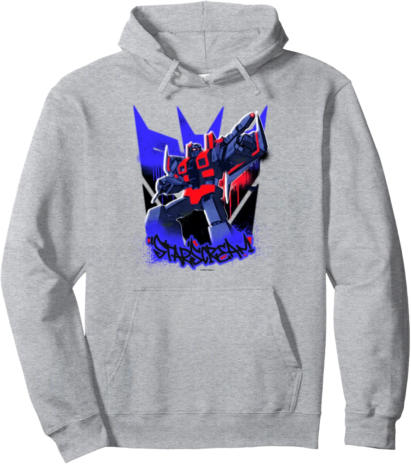 Transformers Starscream Graffiti Painted Wall Portrait Pullover Hoodie
