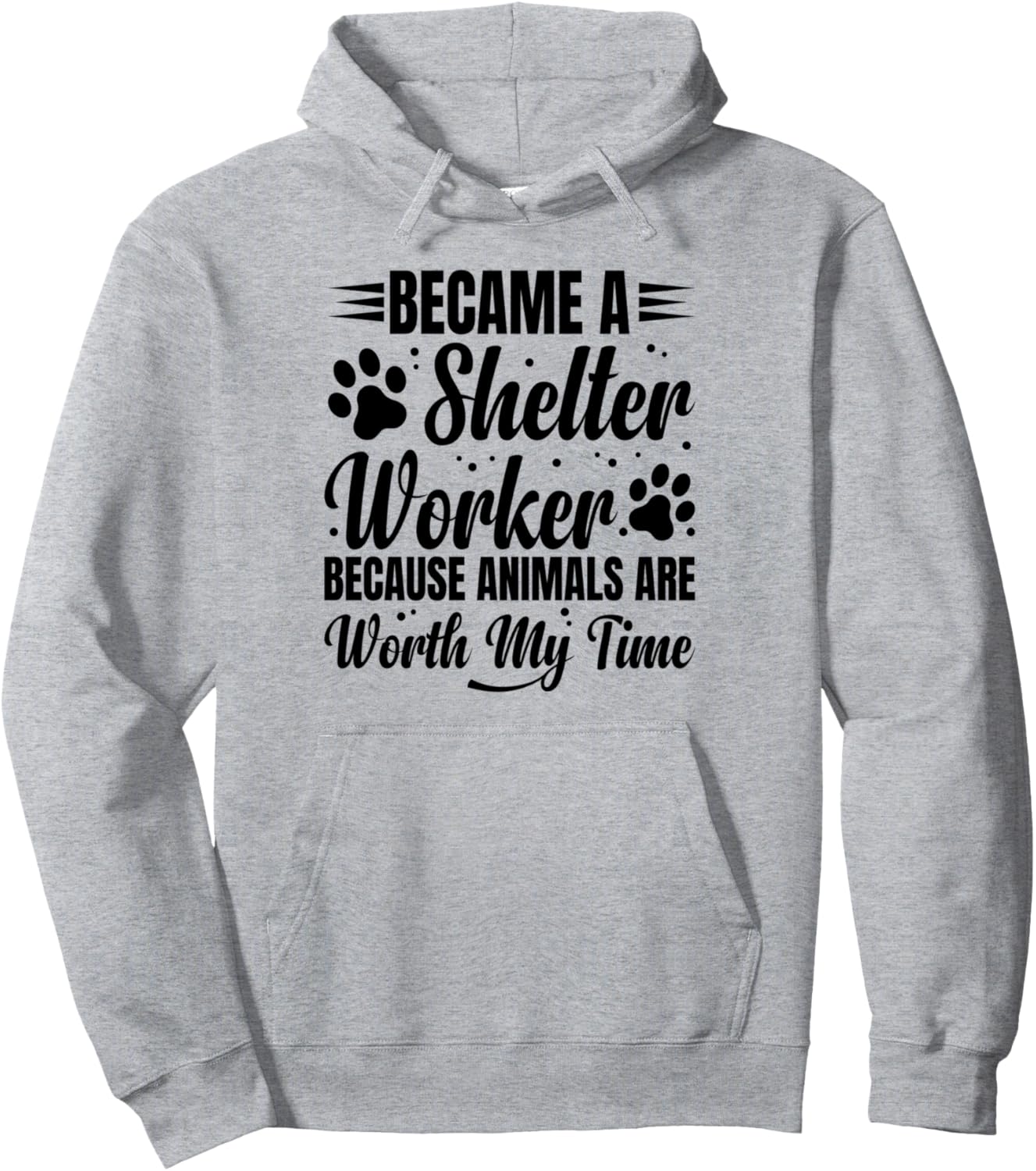 Animal Shelter Worker Cat Volunteer Animal Lover Pet Lover Pullover Hoodie