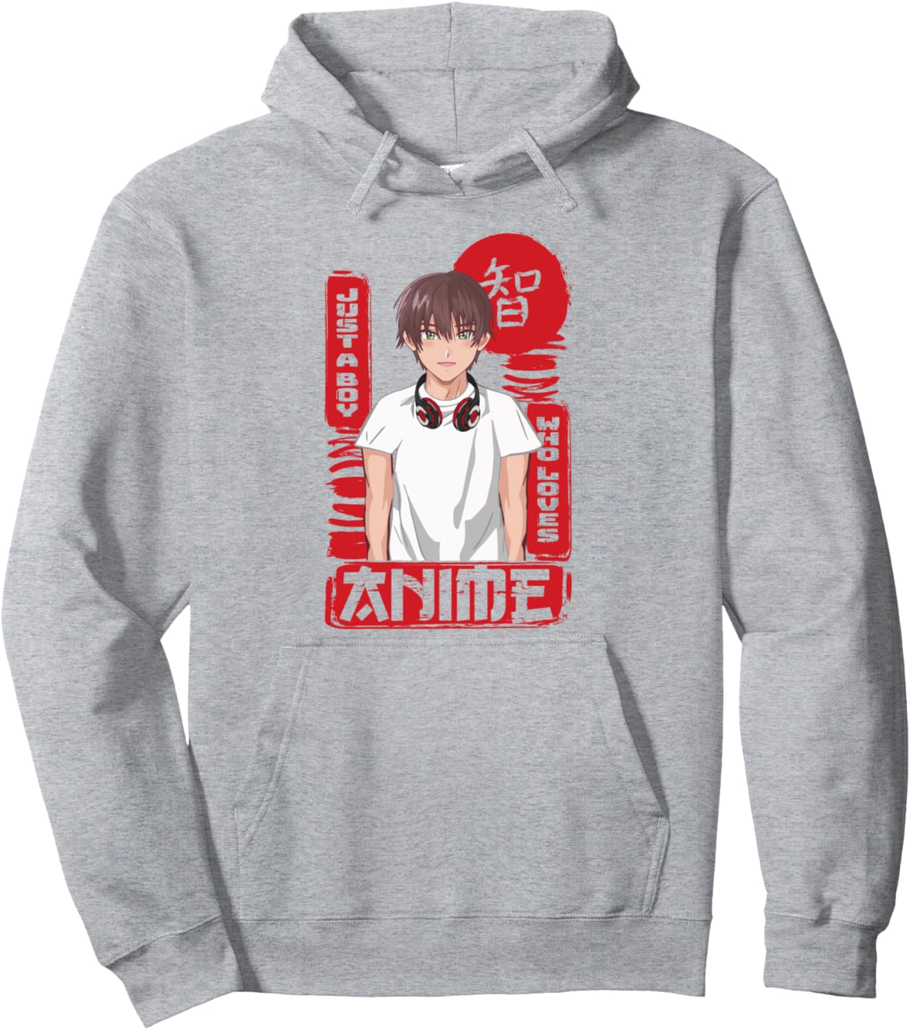 Kawaii Anime Gift For Him- Classic Otaku Japanese Anime Pullover Hoodie